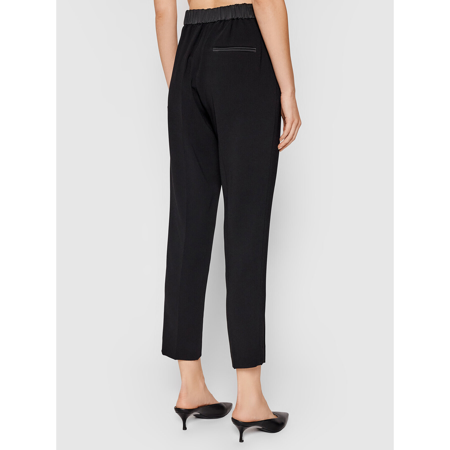 Marella Pantaloni chino Izabel 31360213 Negru Regular Fit - Pled.ro