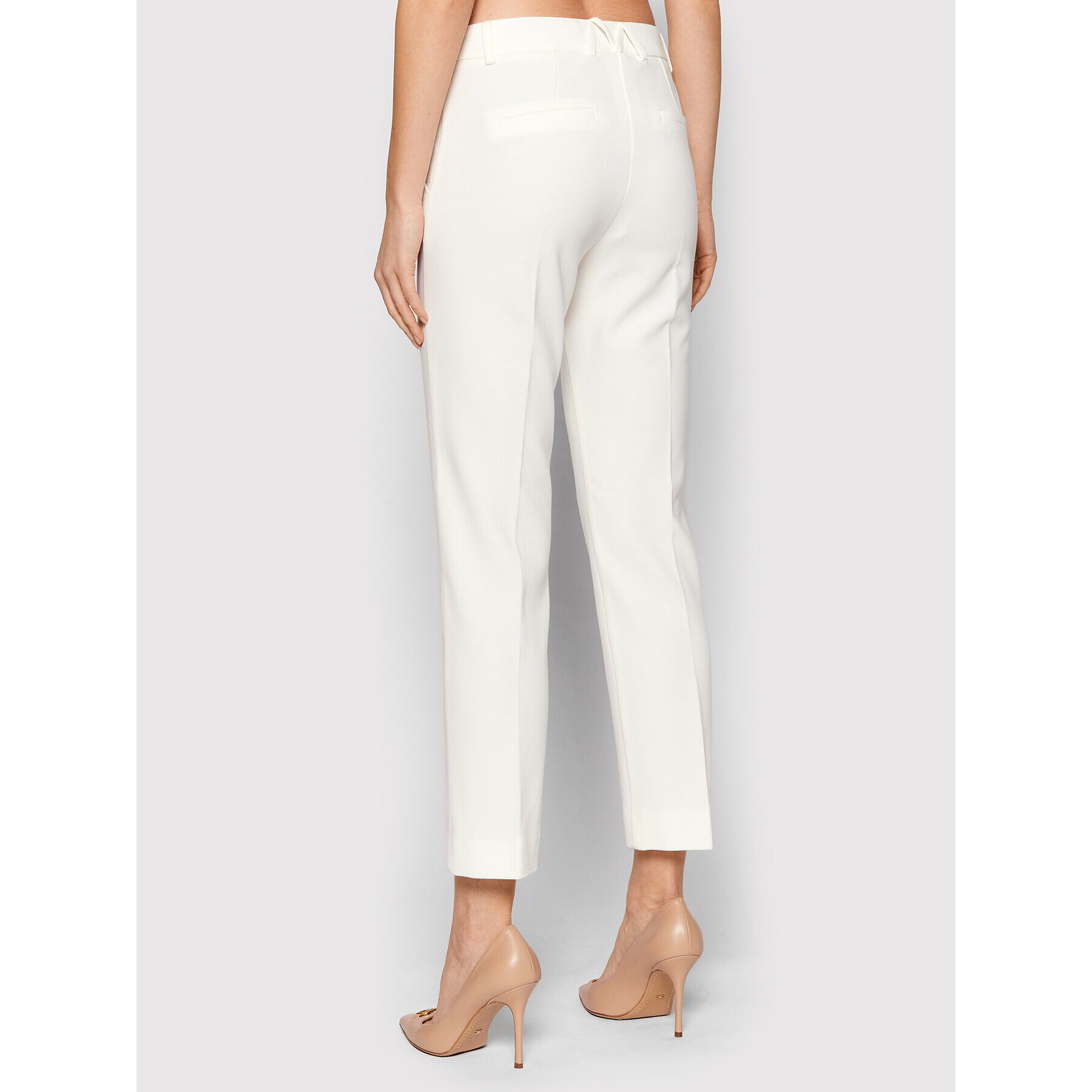 Marella Pantaloni chino Reus 37810124 Alb Regular Fit - Pled.ro