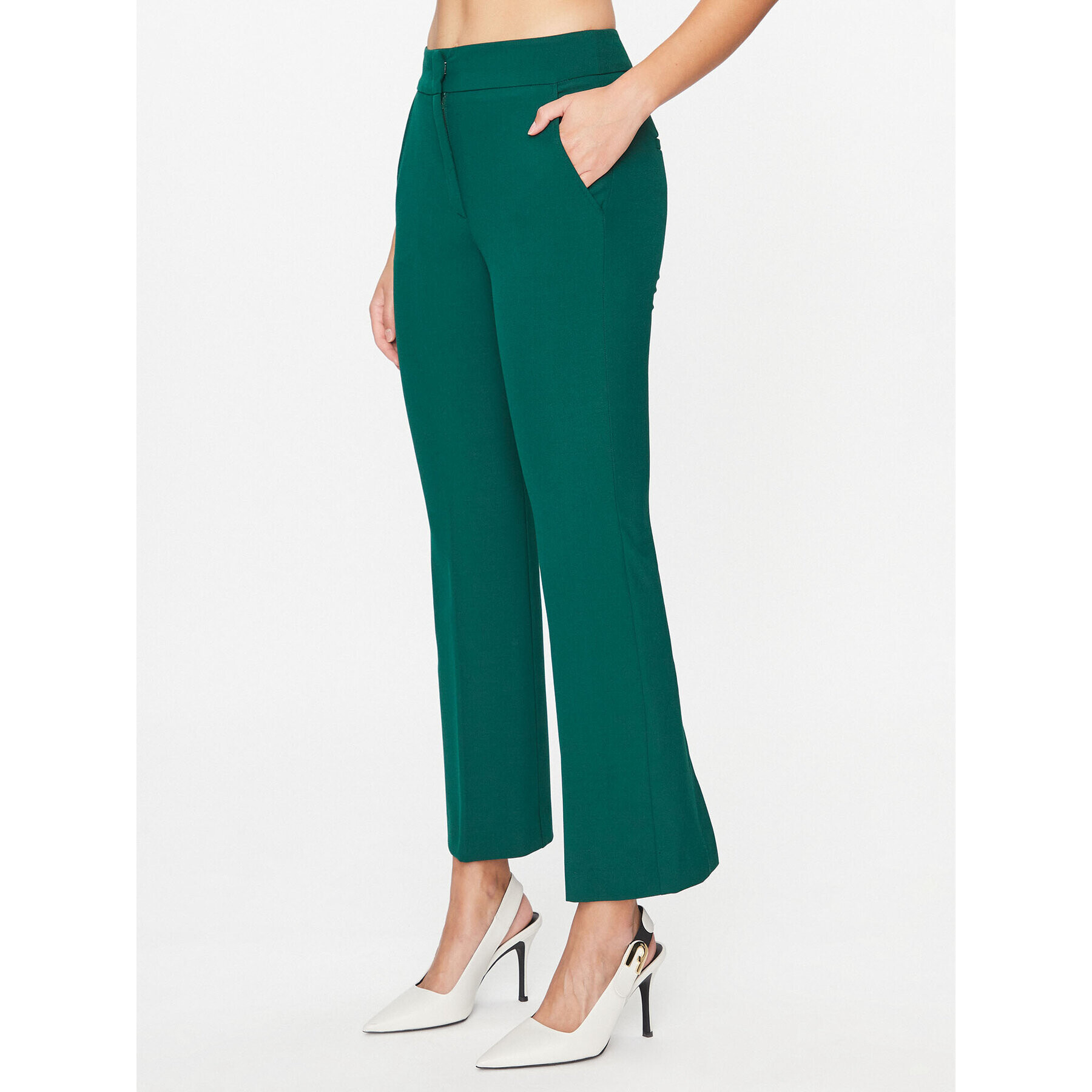 Marella Pantaloni din material Curzio 2331361738200 Verde Regular Fit - Pled.ro