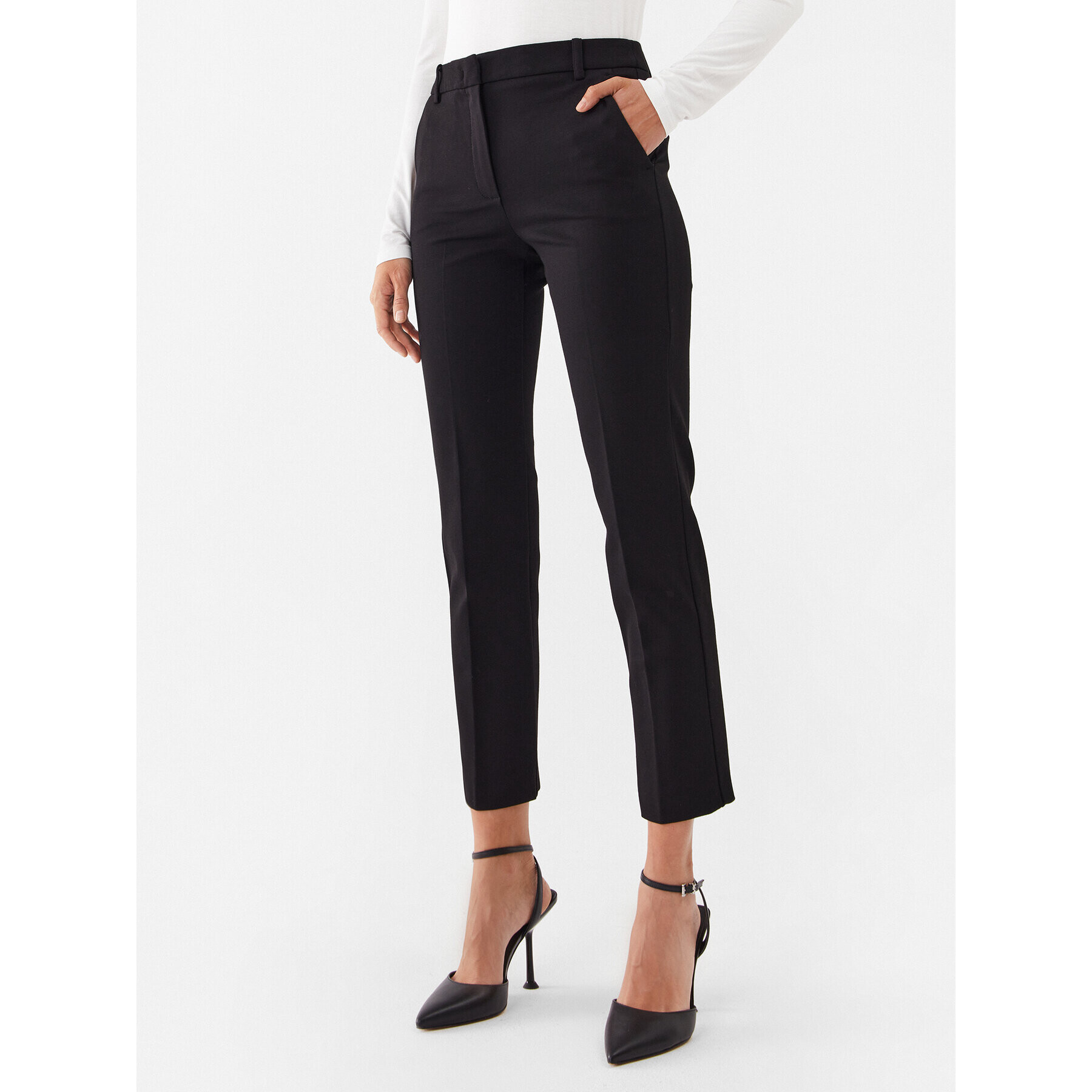 Marella Pantaloni din material Raphael 2337860337200 Negru Regular Fit - Pled.ro