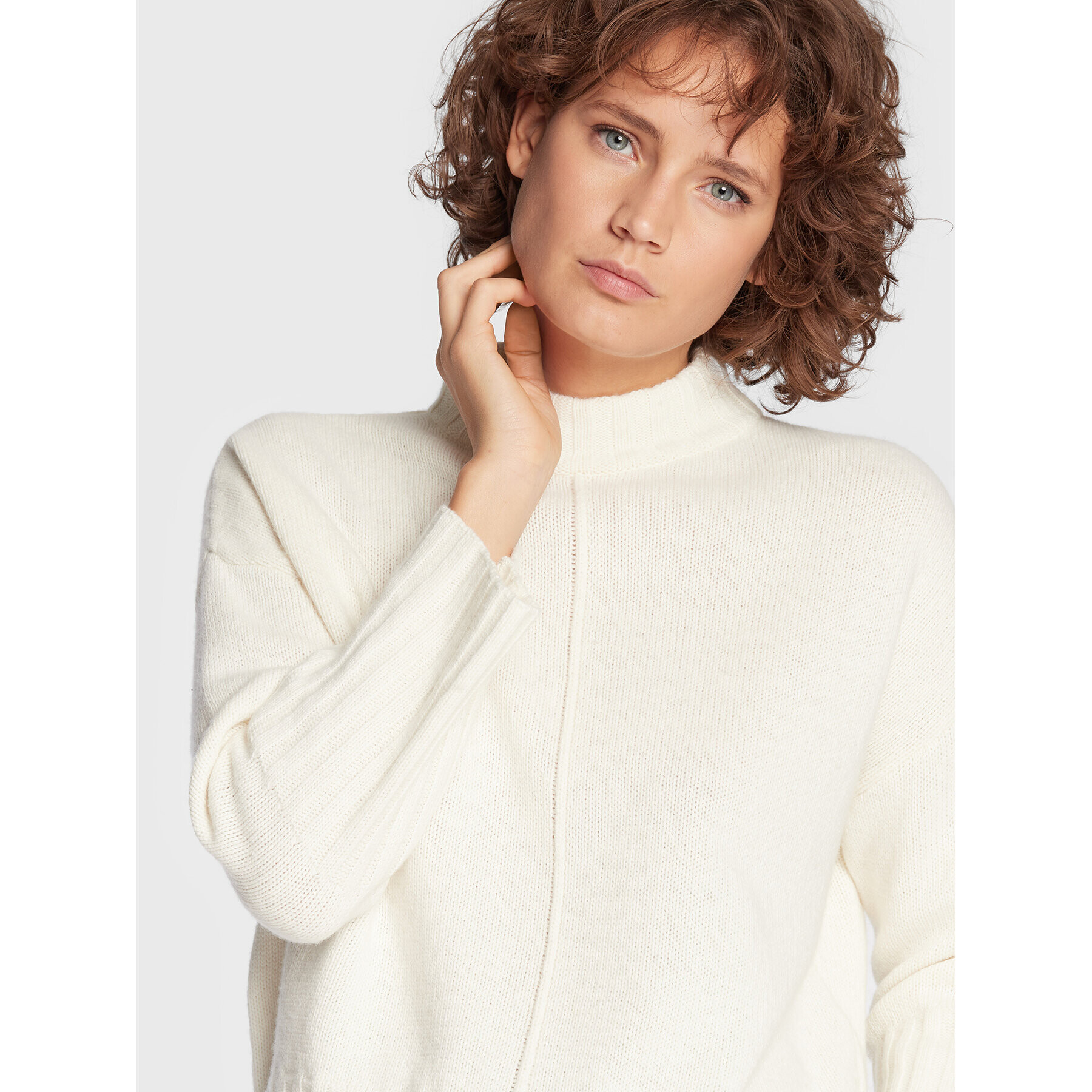 Marella Pulover Vadet 33661829 Bej Oversize - Pled.ro