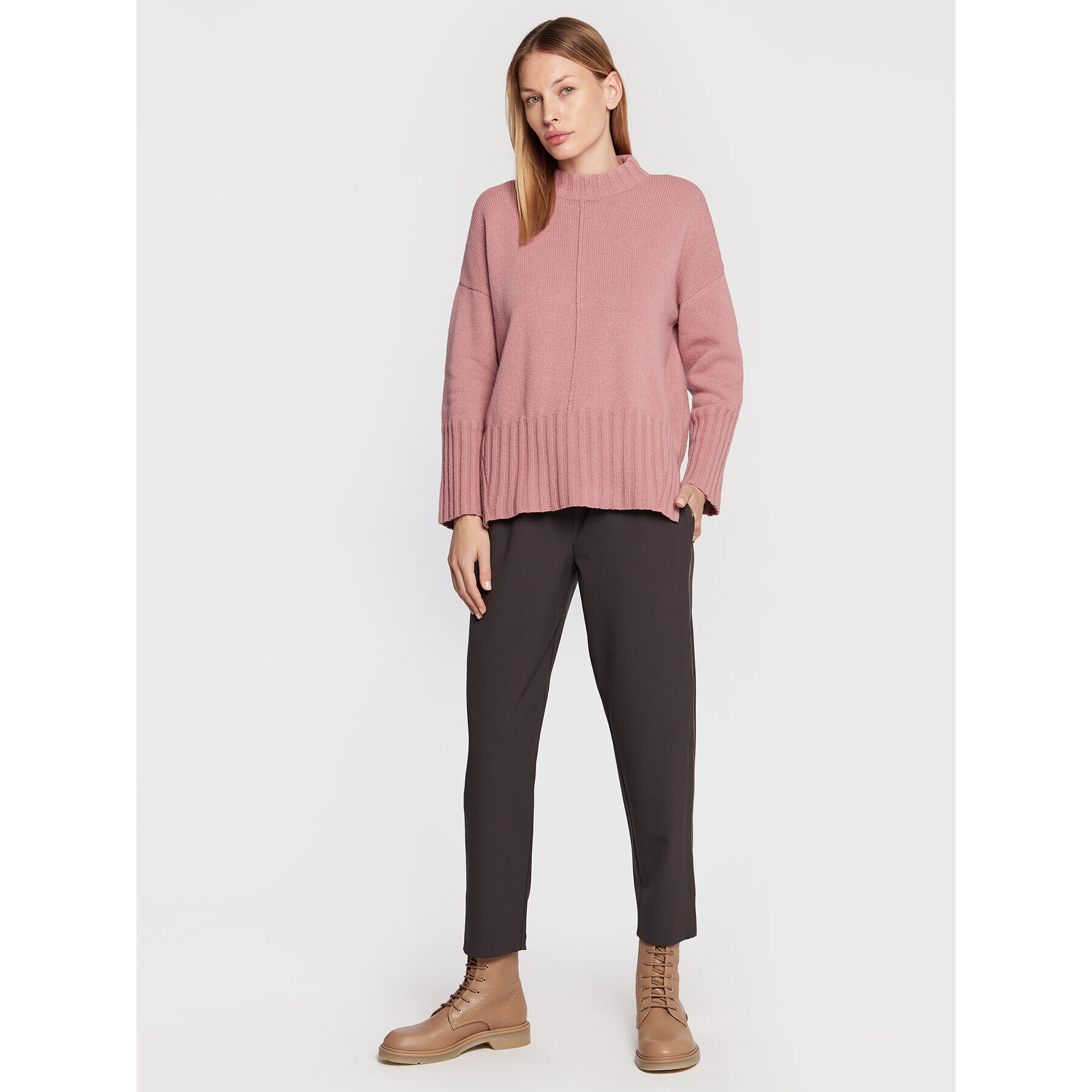 Marella Pulover Vadet 33661829 Roz Oversize - Pled.ro