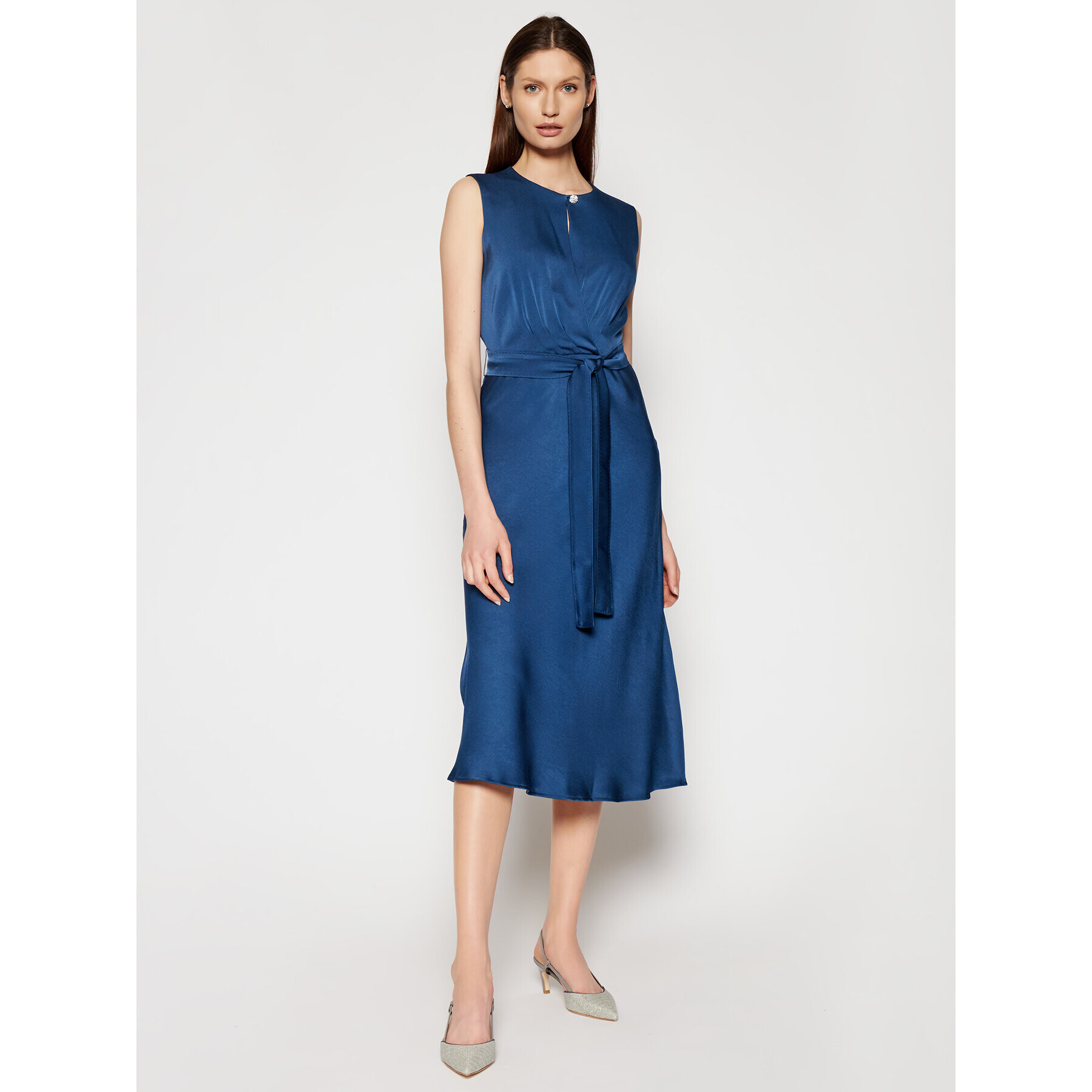 Marella Rochie cocktail Entry 32213211 Albastru Slim Fit - Pled.ro