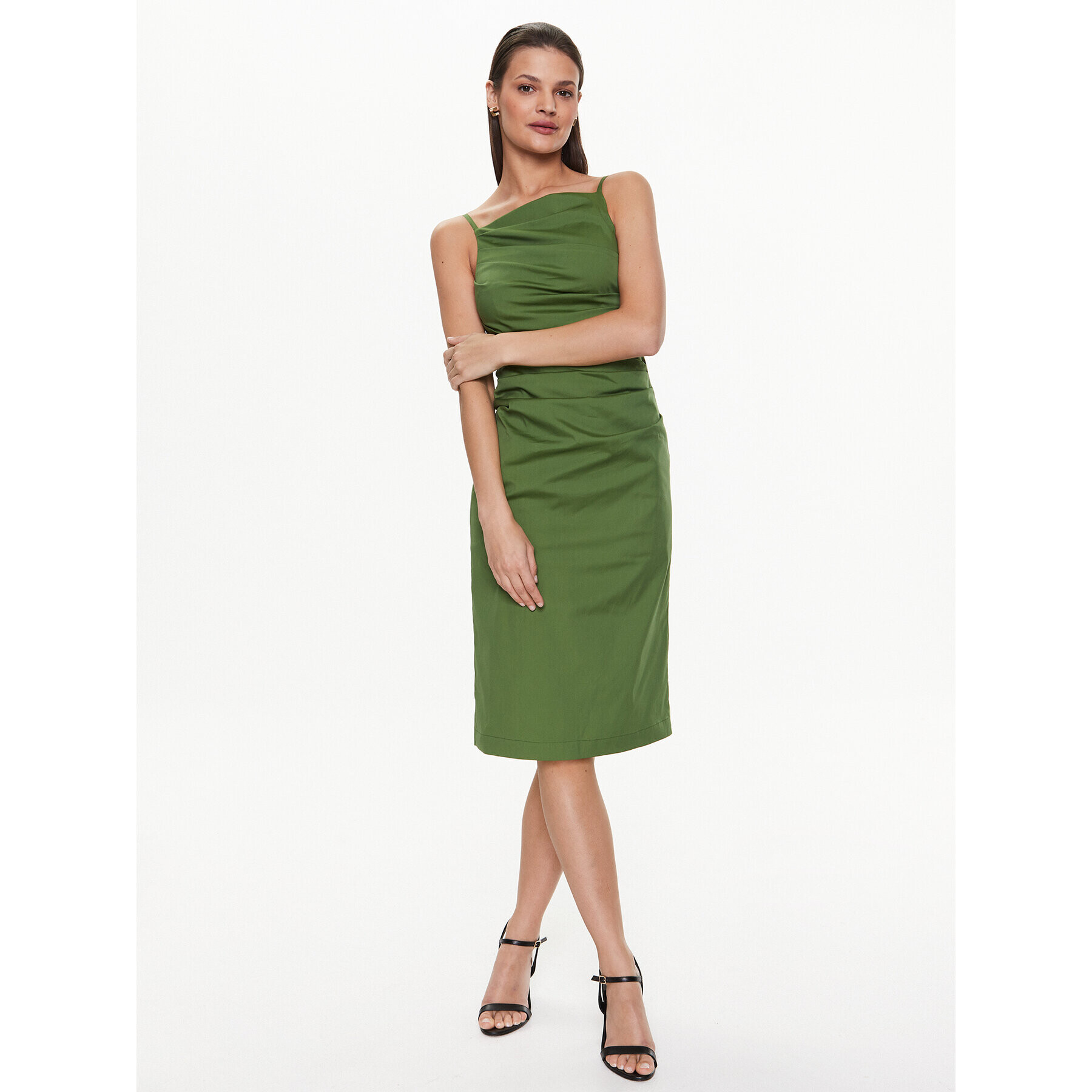 Marella Rochie cocktail Filing 2332213532 Verde Slim Fit - Pled.ro