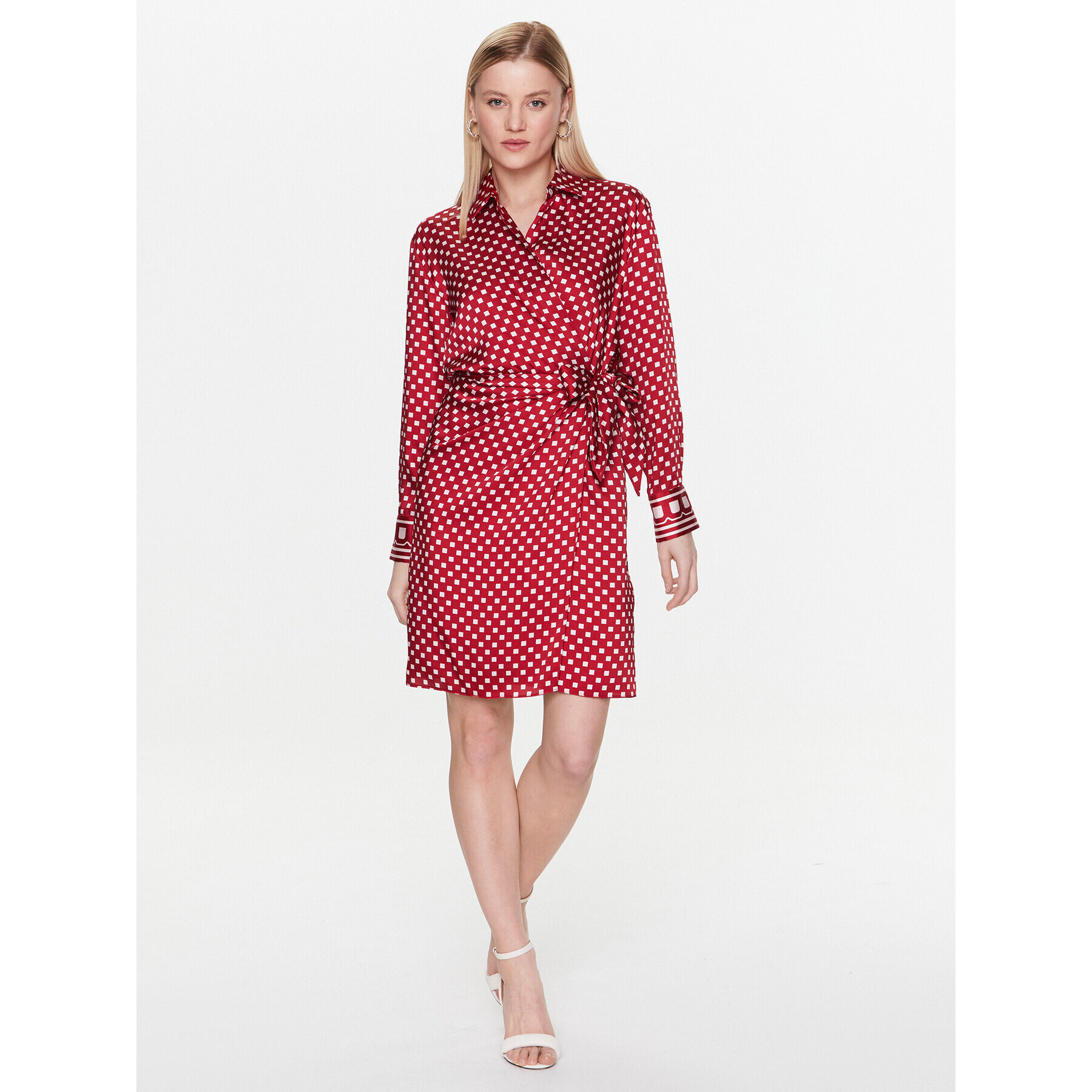 Marella Rochie de zi Bavero 32260128 Roșu Regular Fit - Pled.ro