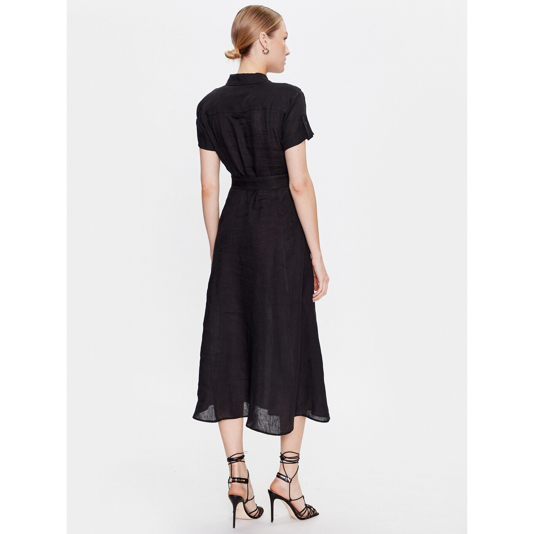 Marella Rochie tip cămașă Banca 2332210334 Negru Regular Fit - Pled.ro