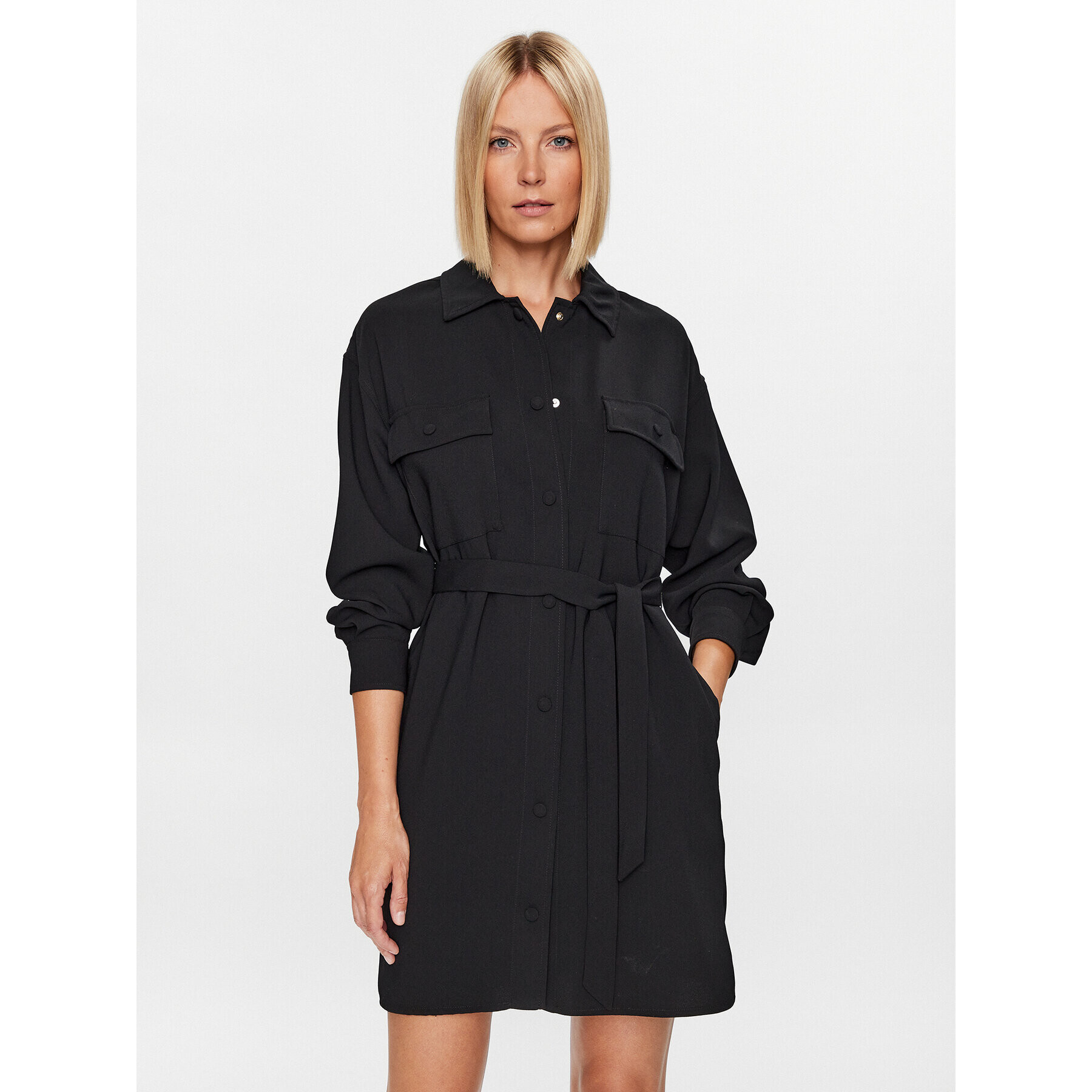 Marella Rochie tip cămașă Echi 2332260933 Negru Regular Fit - Pled.ro