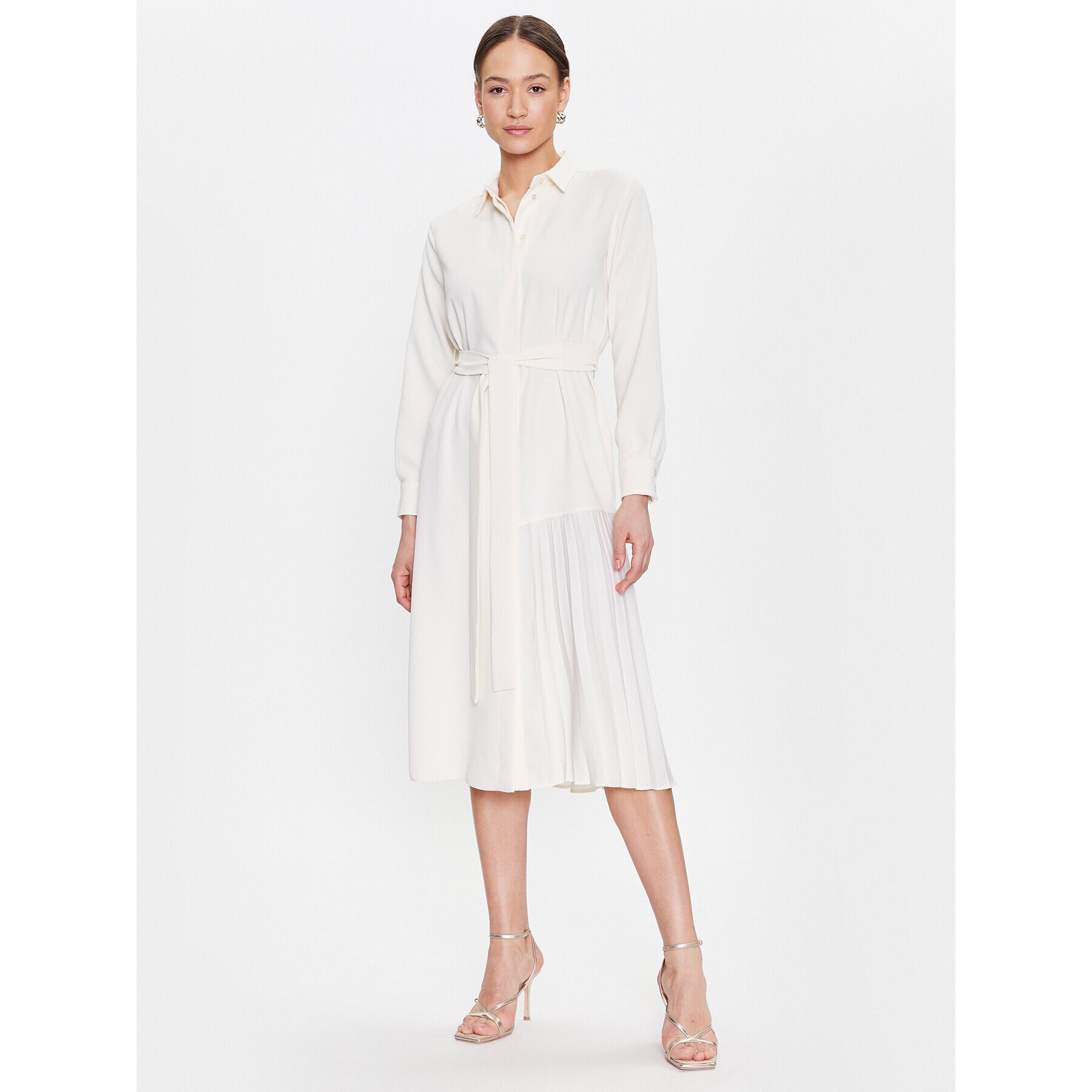 Marella Rochie tip cămașă Stipa 2332210333 Alb Regular Fit - Pled.ro