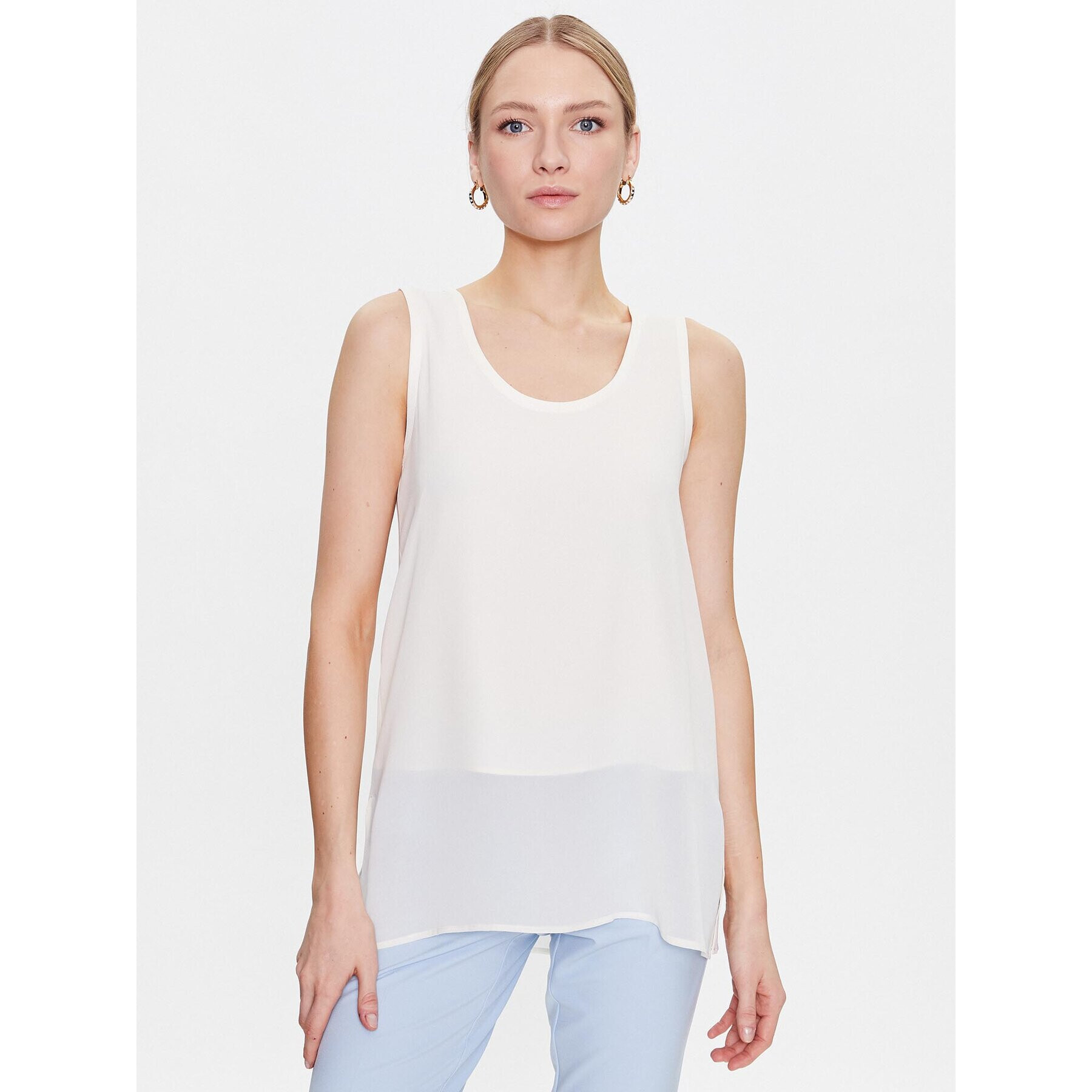 Marella Top Isolana 2331610133 Écru Regular Fit - Pled.ro