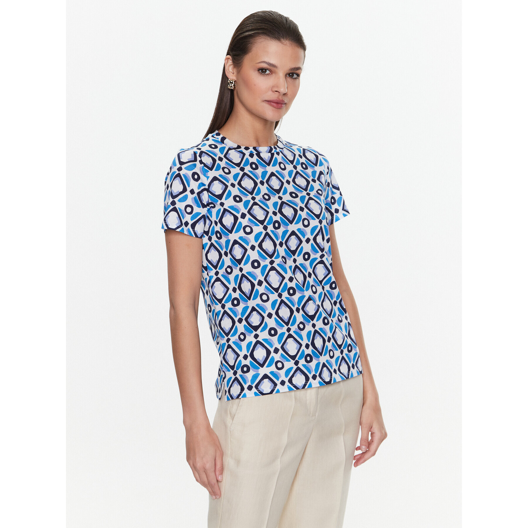 Marella Tricou Lisbona 2339710232 Bleumarin Regular Fit - Pled.ro