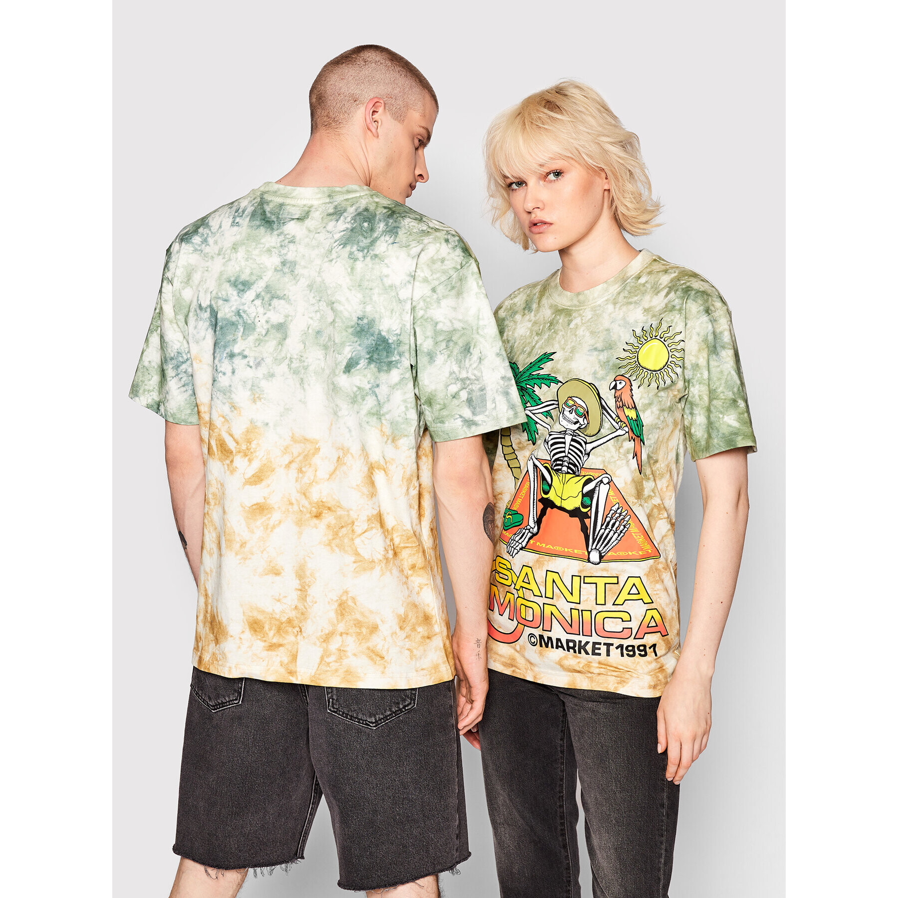 Market Tricou Unisex Paradise At Skelly's 399001104 Verde Relaxed Fit - Pled.ro