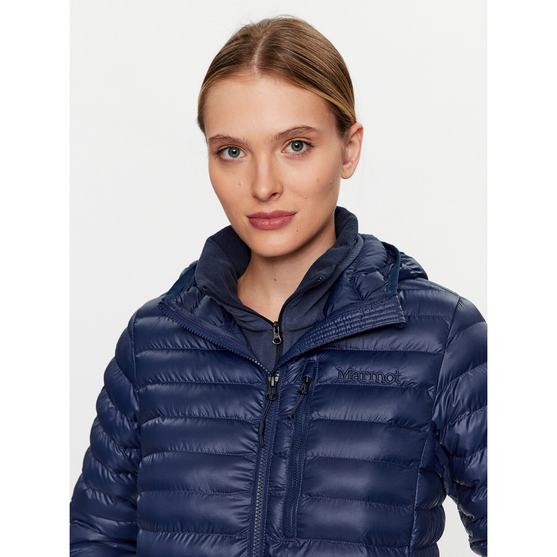 Marmot Geacă din puf M13215 Bleumarin Regular Fit - Pled.ro