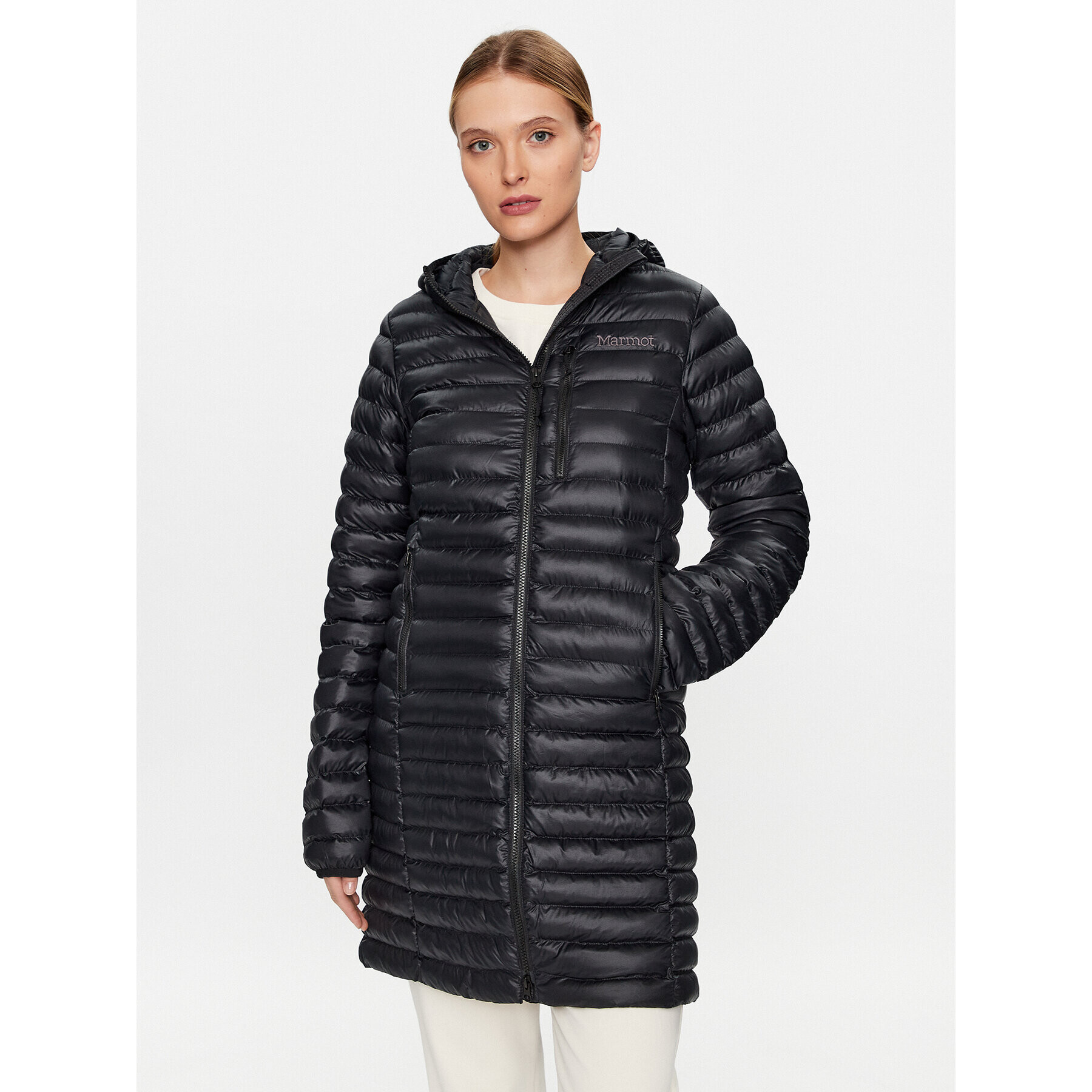 Marmot Geacă din puf M13215 Negru Regular Fit - Pled.ro