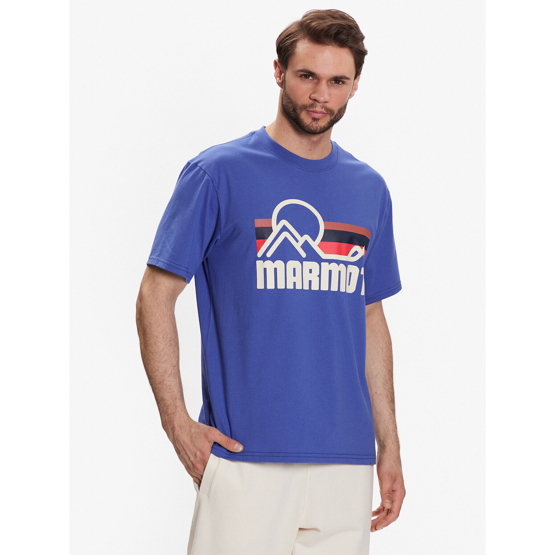 Marmot Tricou Coastal Tee SS M14253 Albastru Regular Fit - Pled.ro