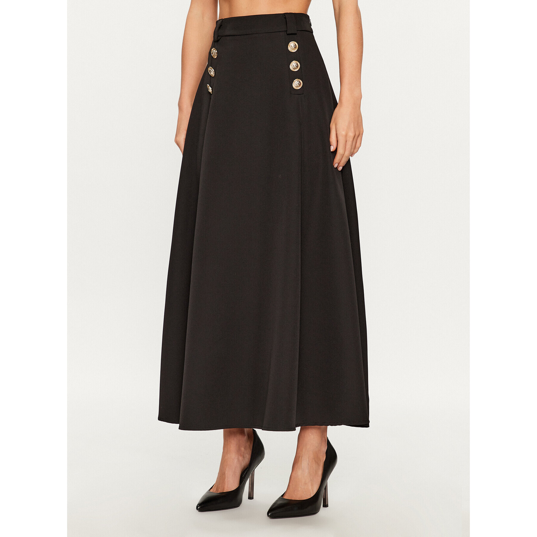 Maryley Fustă maxi 23IB702/41BK Negru Regular Fit - Pled.ro