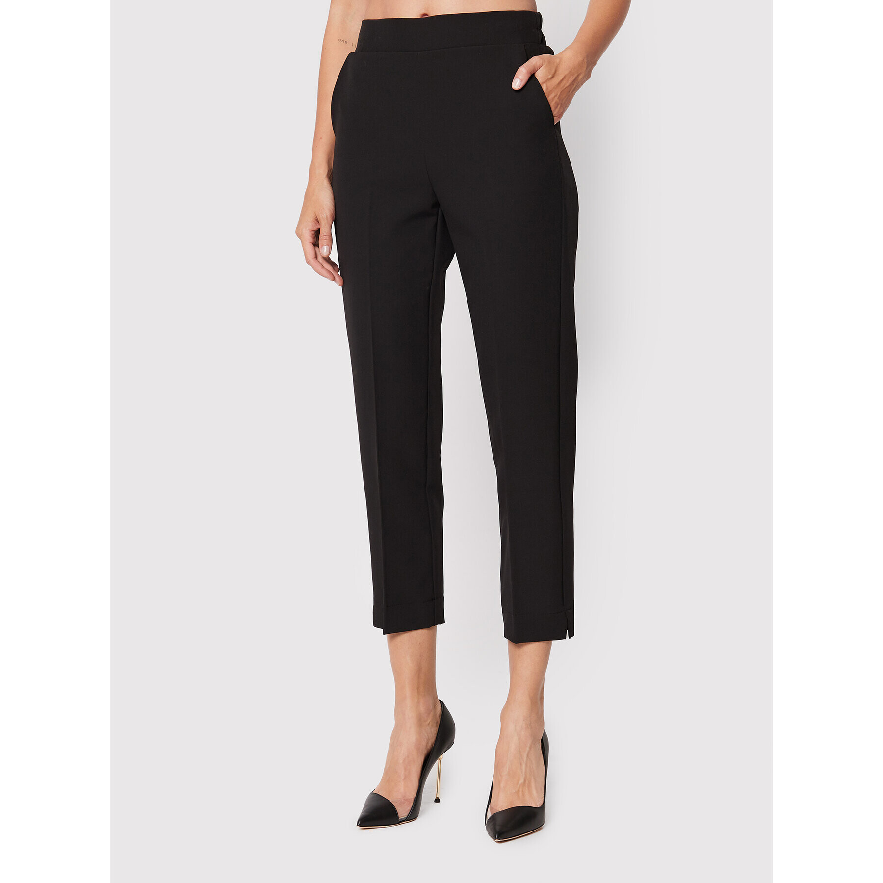 Maryley Pantaloni chino 22IB616/41NE Negru Regular Fit - Pled.ro