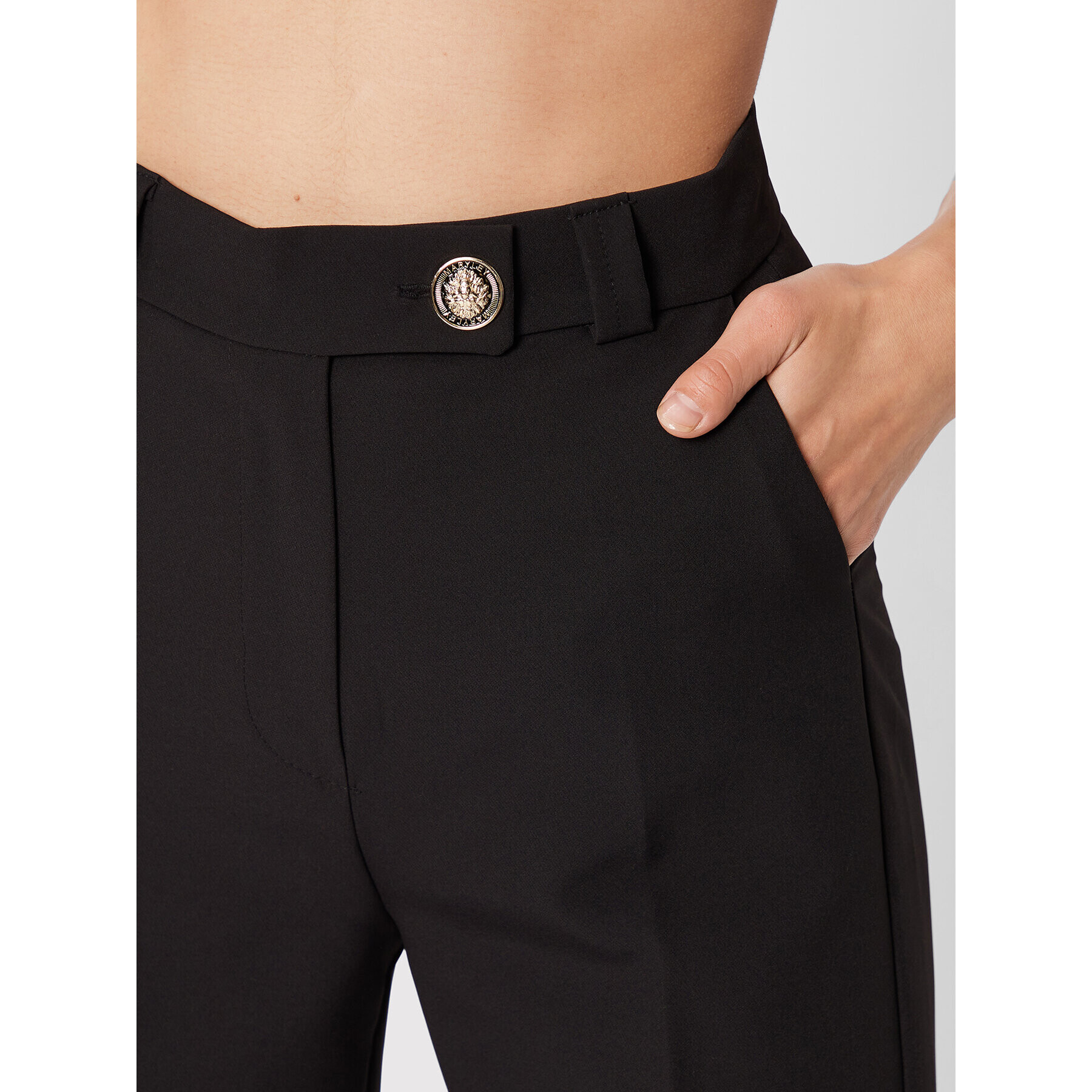 Maryley Pantaloni din material 22IB511/41NE Negru Regular Fit - Pled.ro