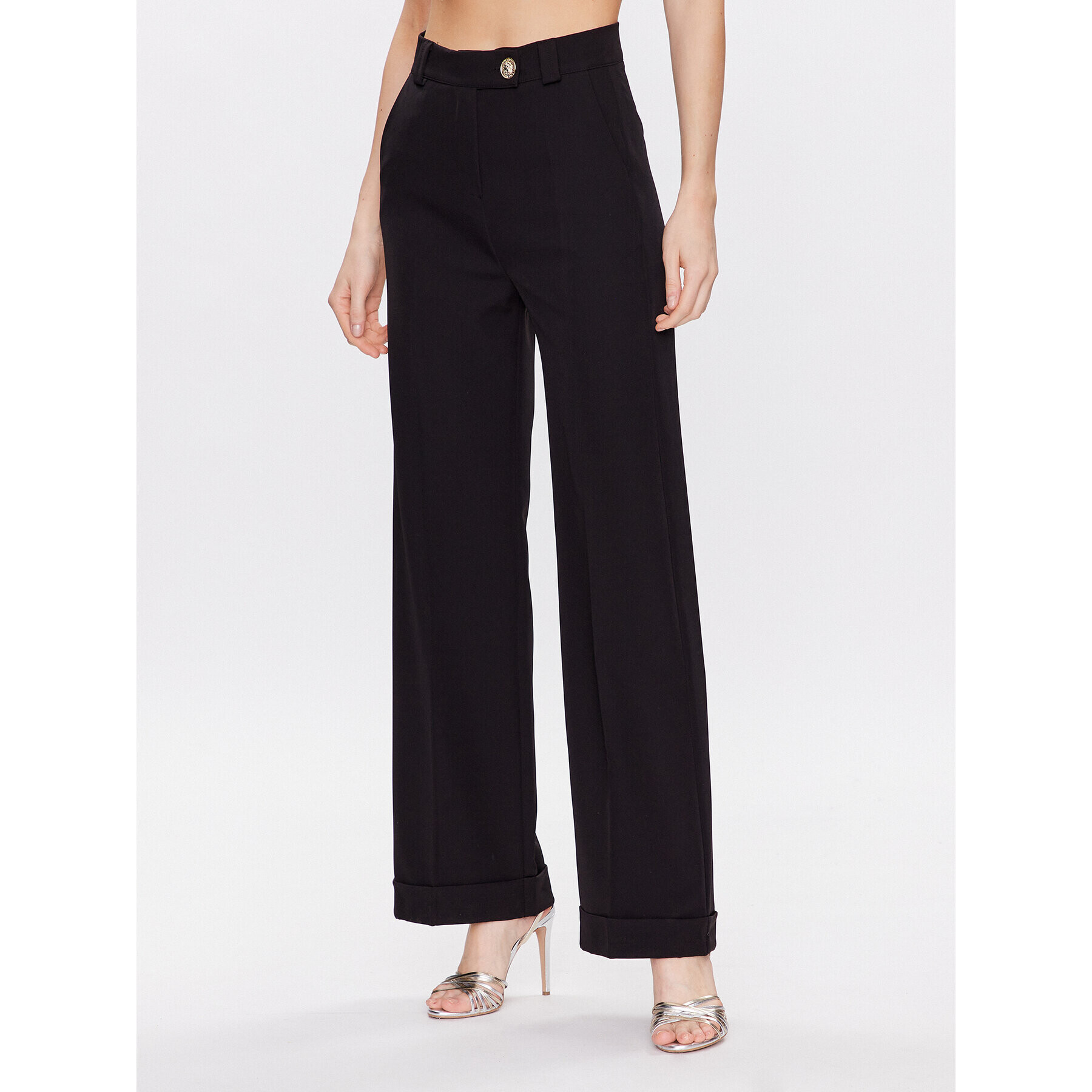 Maryley Pantaloni din material 23EB511/M12 Negru Regular Fit - Pled.ro