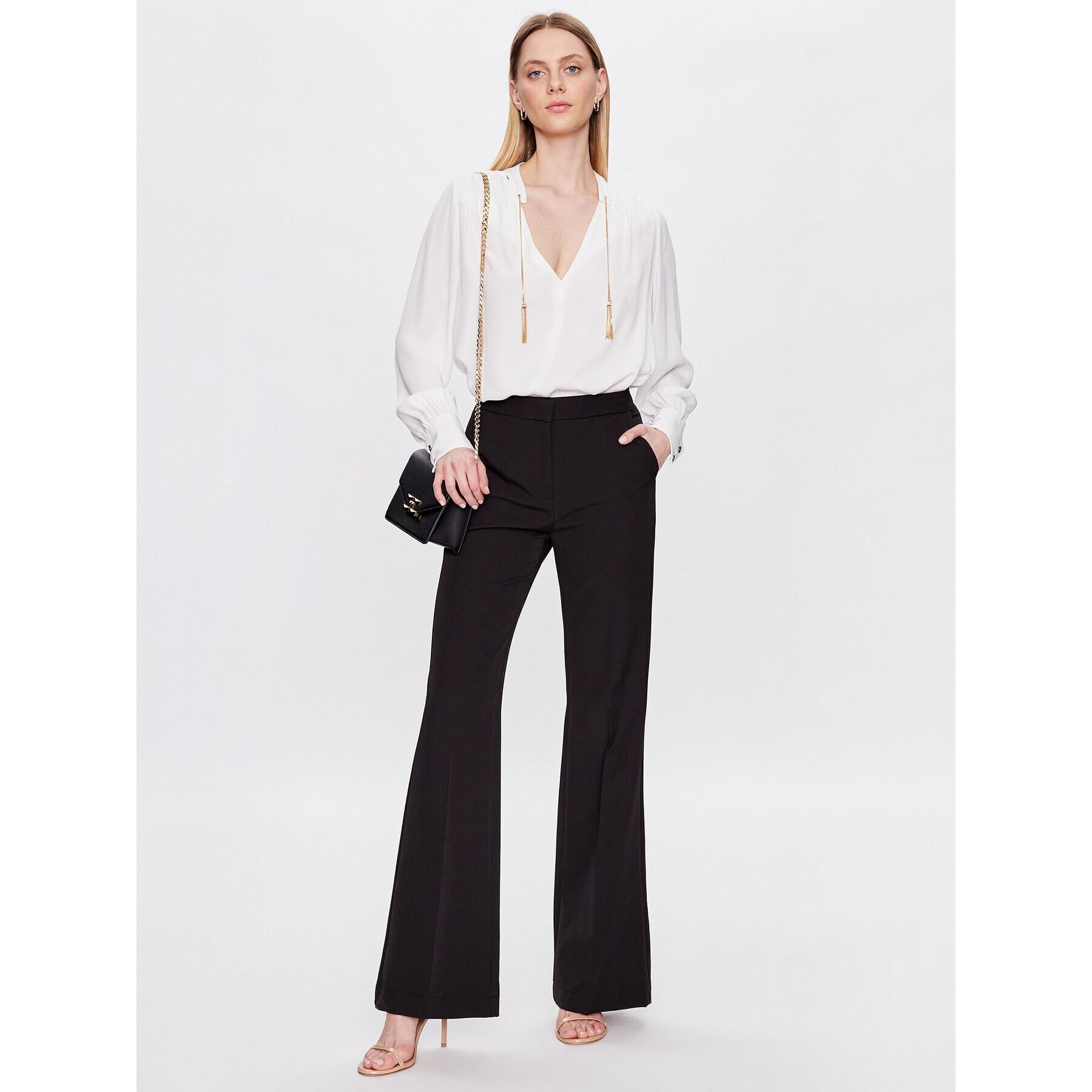 Maryley Pantaloni din material 23EB587/43NE Negru Regular Fit - Pled.ro