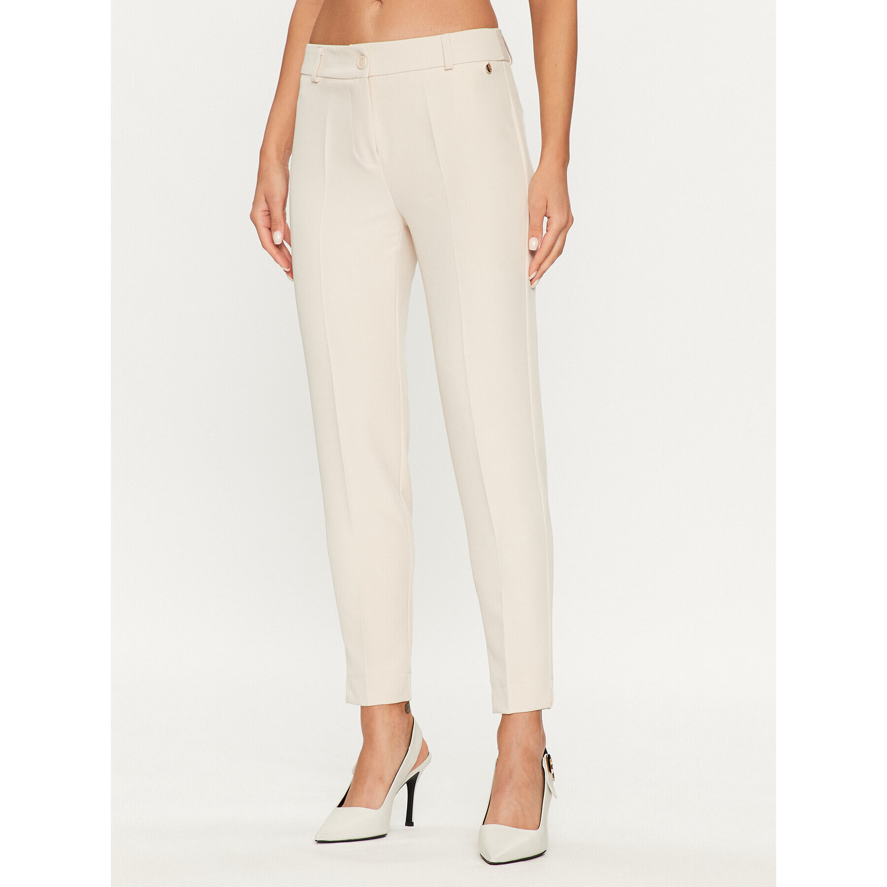 Maryley Pantaloni din material 23IB52Z/41LA Bej Regular Fit - Pled.ro