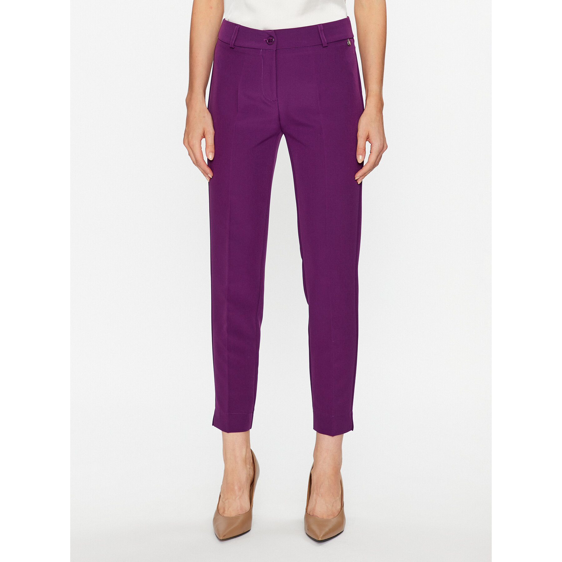 Maryley Pantaloni din material 23IB52Z/41RA Violet Regular Fit - Pled.ro