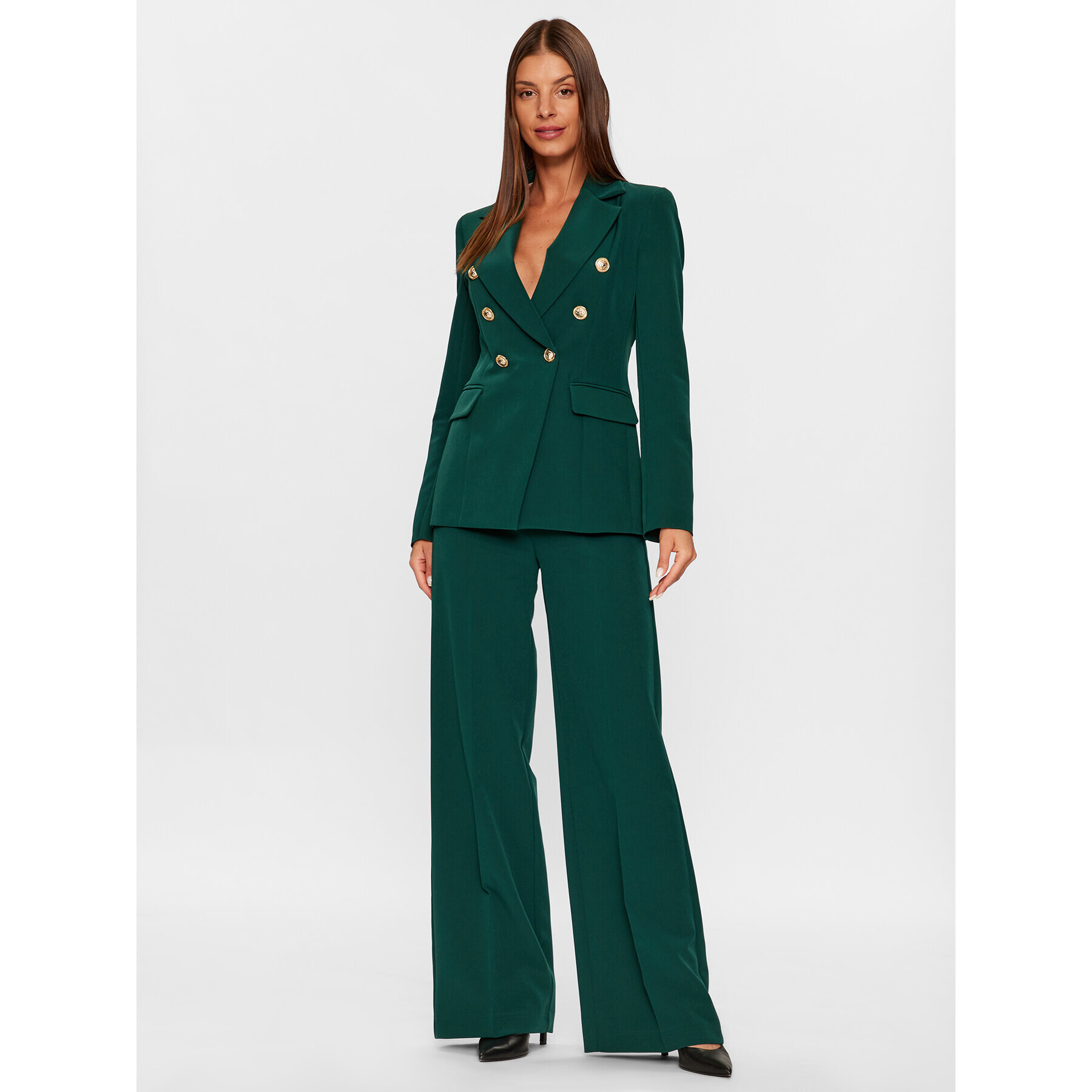 Maryley Pantaloni din material 23IB680/41BO Verde Regular Fit - Pled.ro