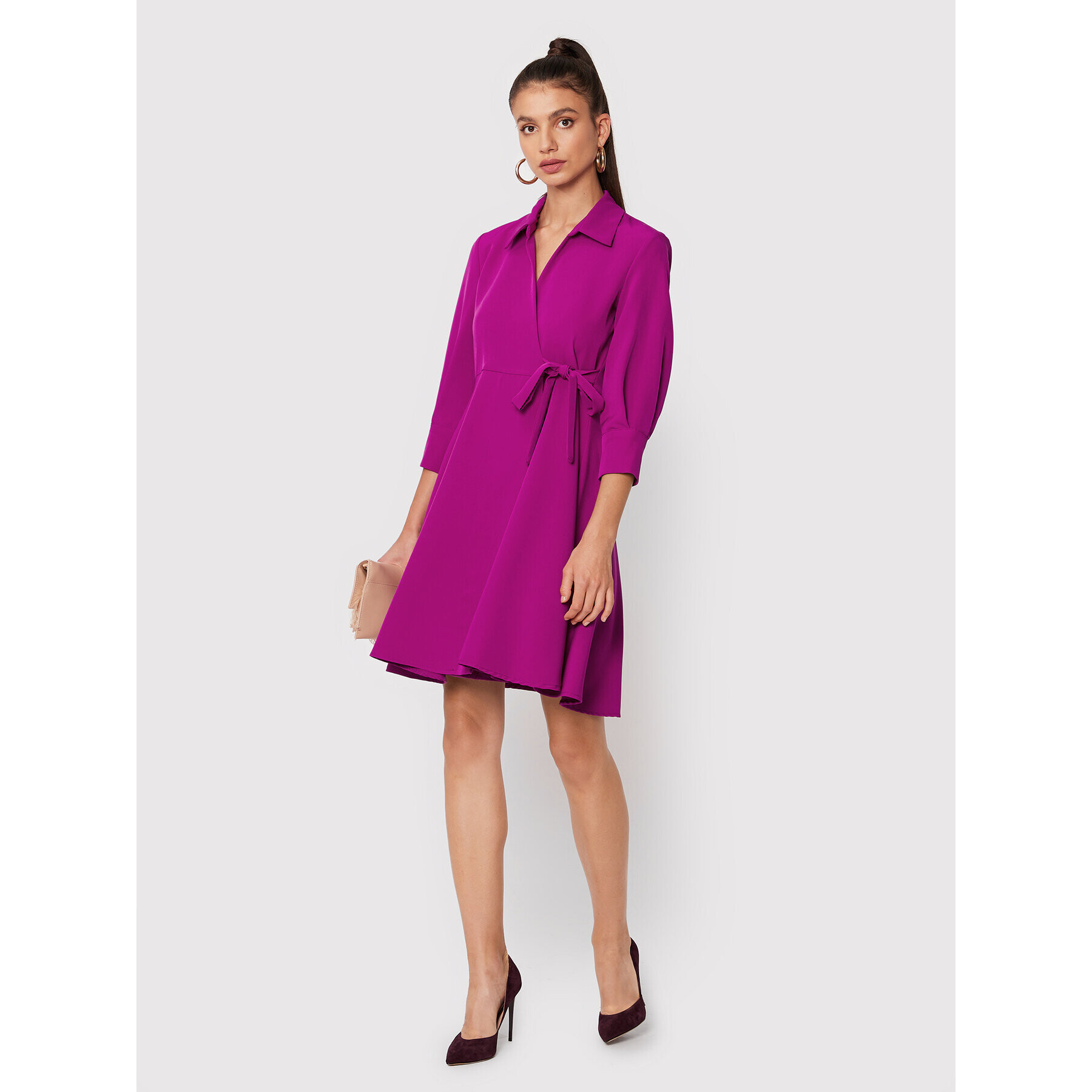 Maryley Rochie tip cămașă 22IB313/41CL Violet Regular Fit - Pled.ro