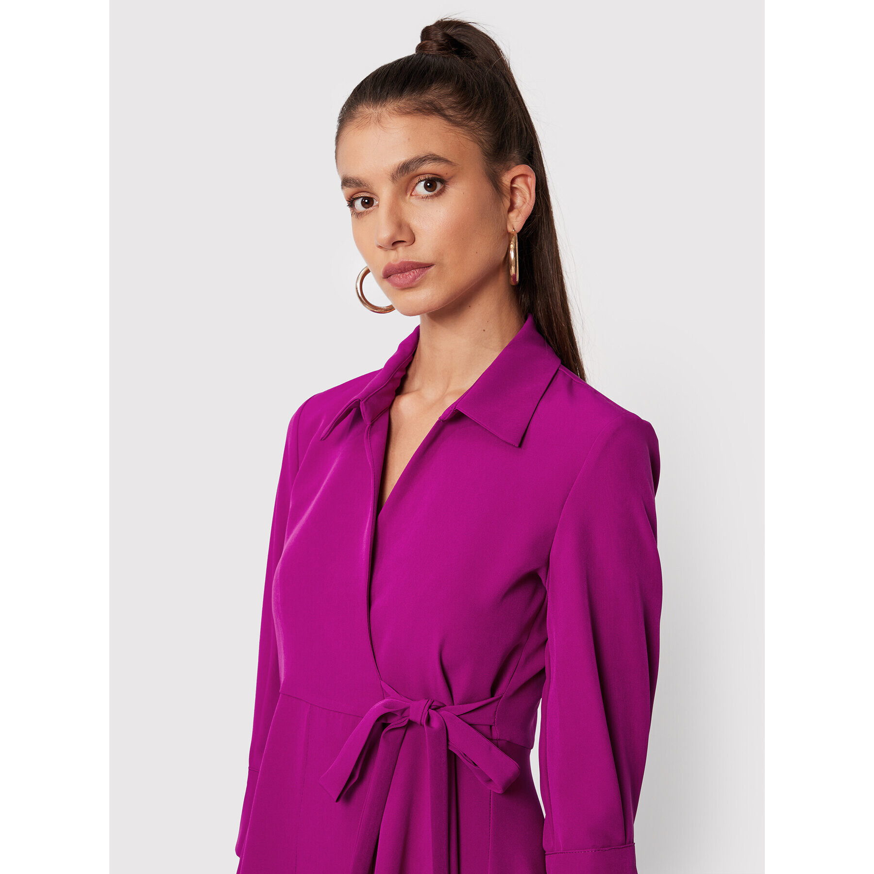 Maryley Rochie tip cămașă 22IB313/41CL Violet Regular Fit - Pled.ro