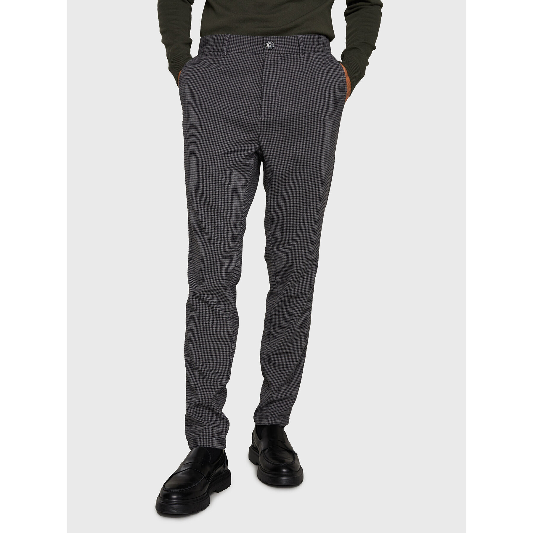 Matinique Pantaloni chino Liam 30206370 Gri Slim Fit - Pled.ro