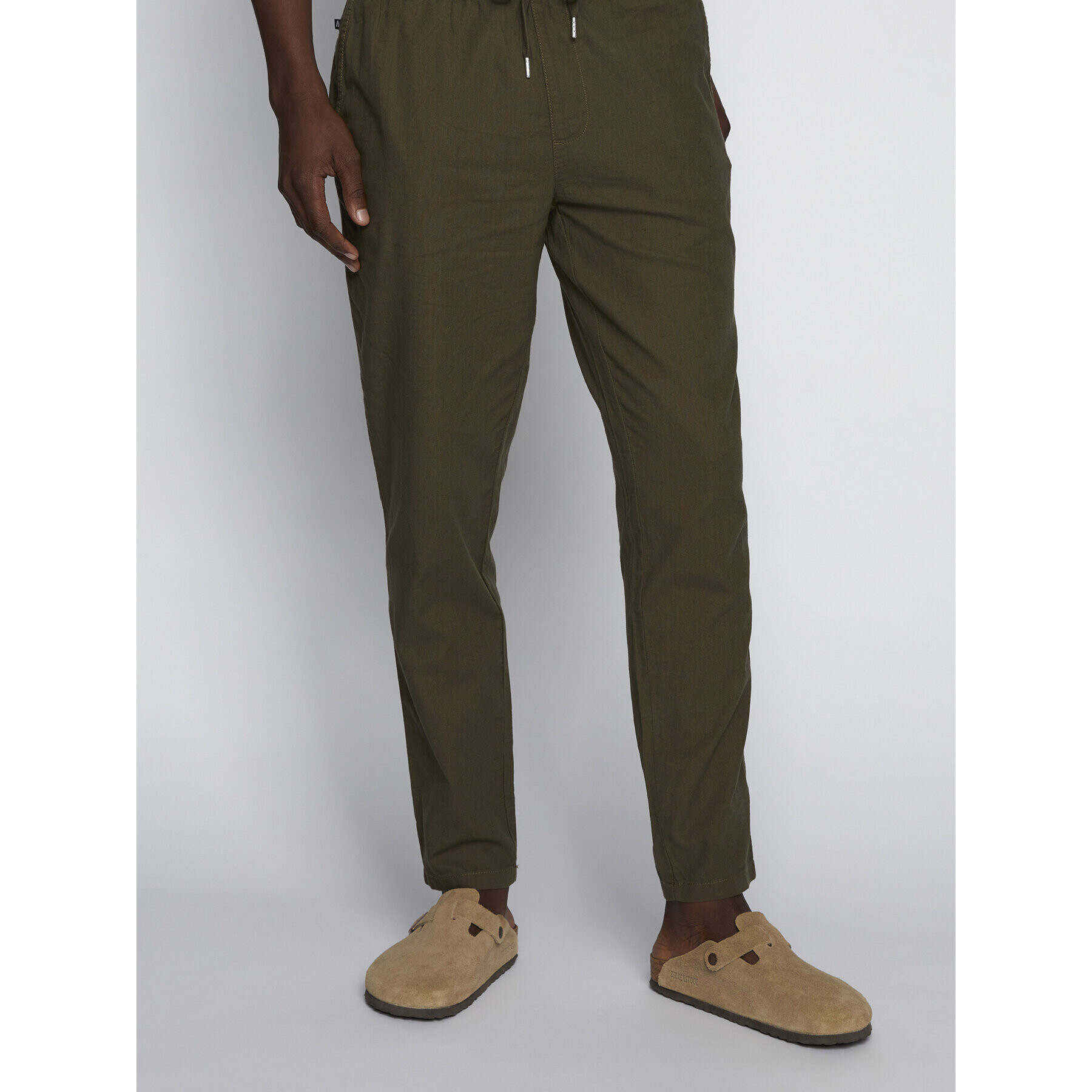 Matinique Pantaloni din material Barton 30206031 Verde Regular Fit - Pled.ro