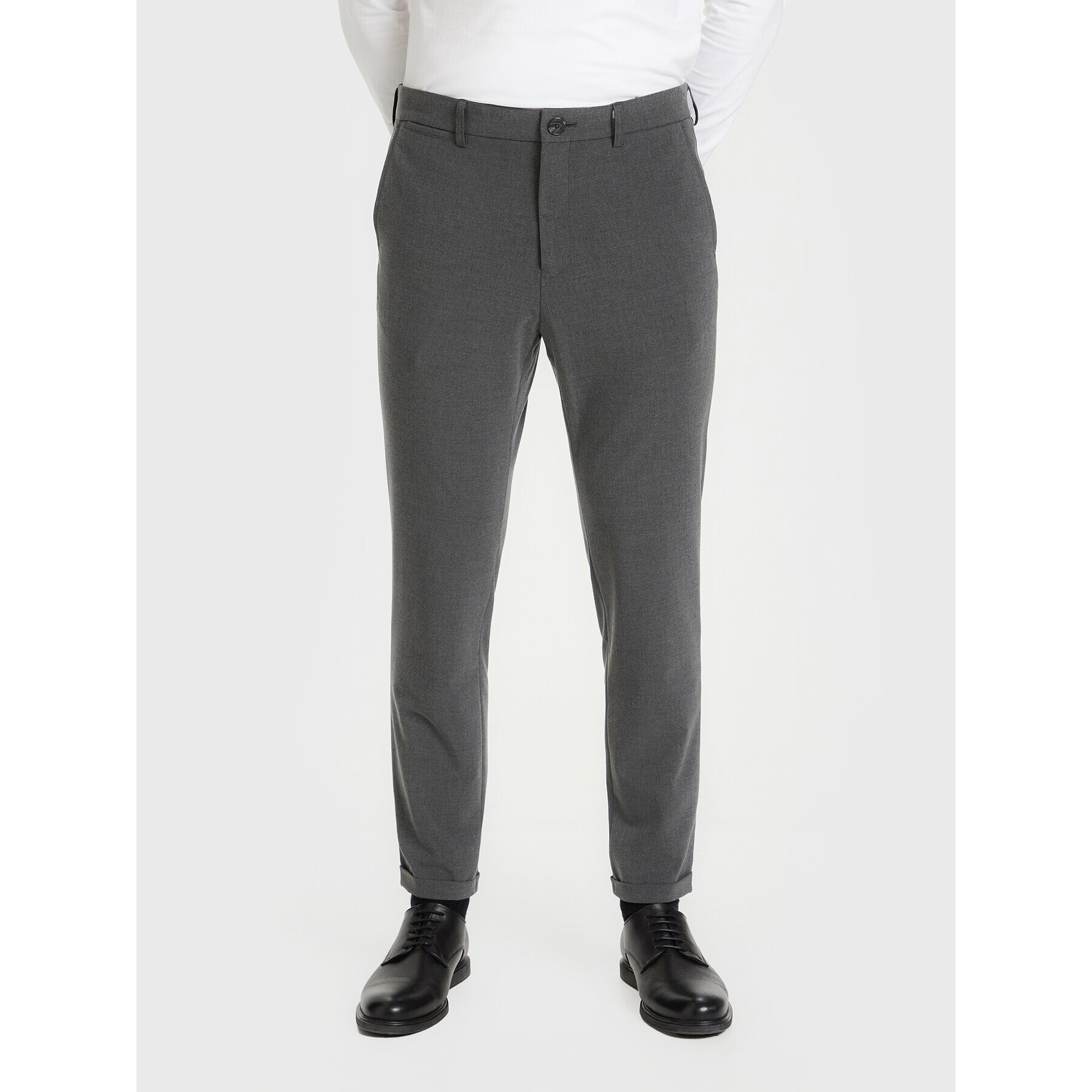 Matinique Pantaloni din material Liam 30205157 Gri Regular Fit - Pled.ro