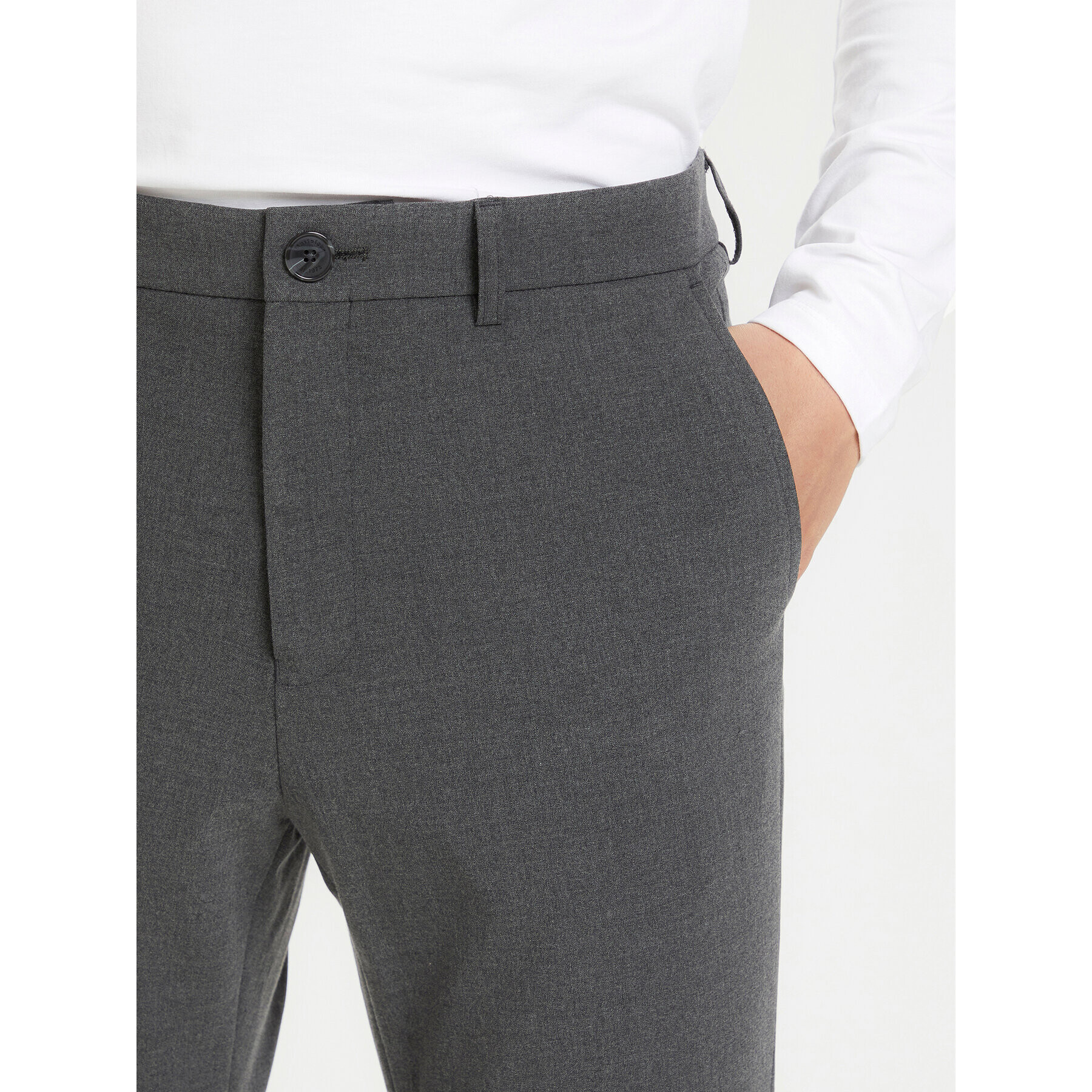 Matinique Pantaloni din material Liam 30205157 Gri Regular Fit - Pled.ro