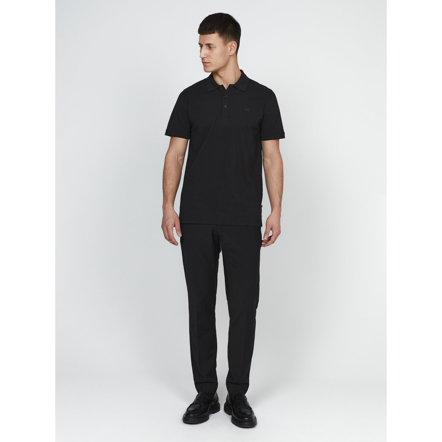 Matinique Tricou polo 30206461 Negru Regular Fit - Pled.ro