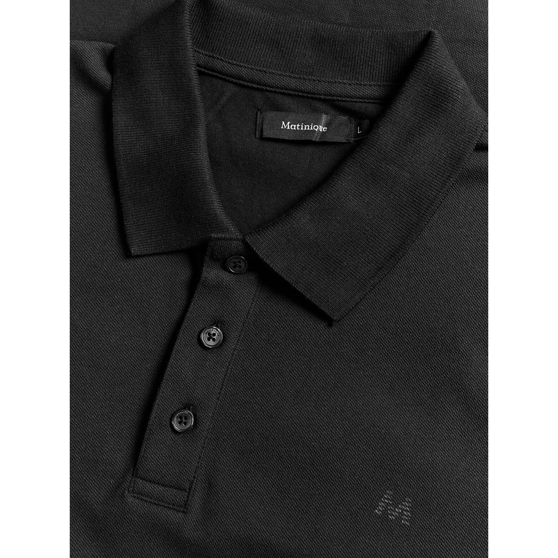 Matinique Tricou polo 30206461 Negru Regular Fit - Pled.ro