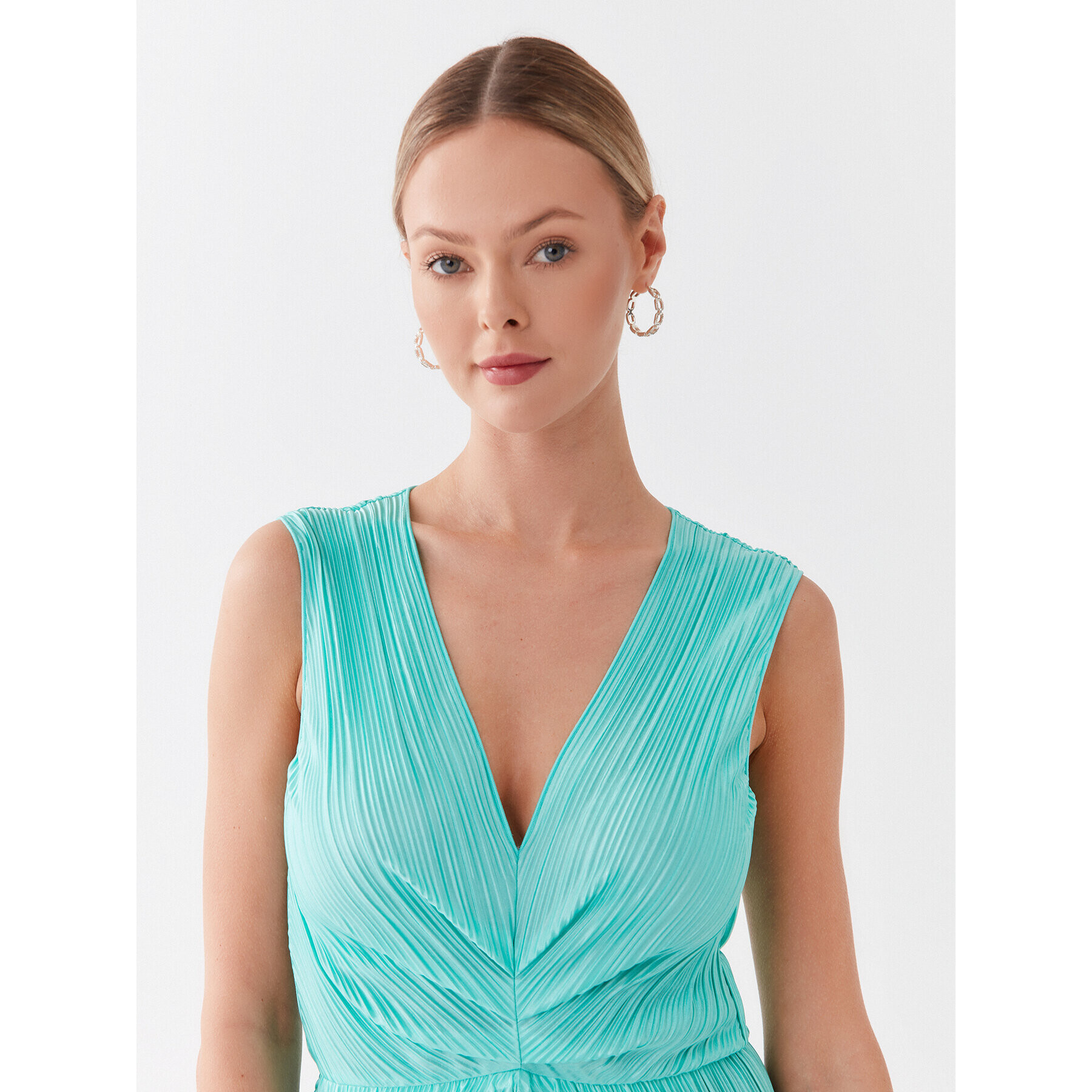 MAX&Co. Rochie cocktail Cruna 76211723 Verde Slim Fit - Pled.ro