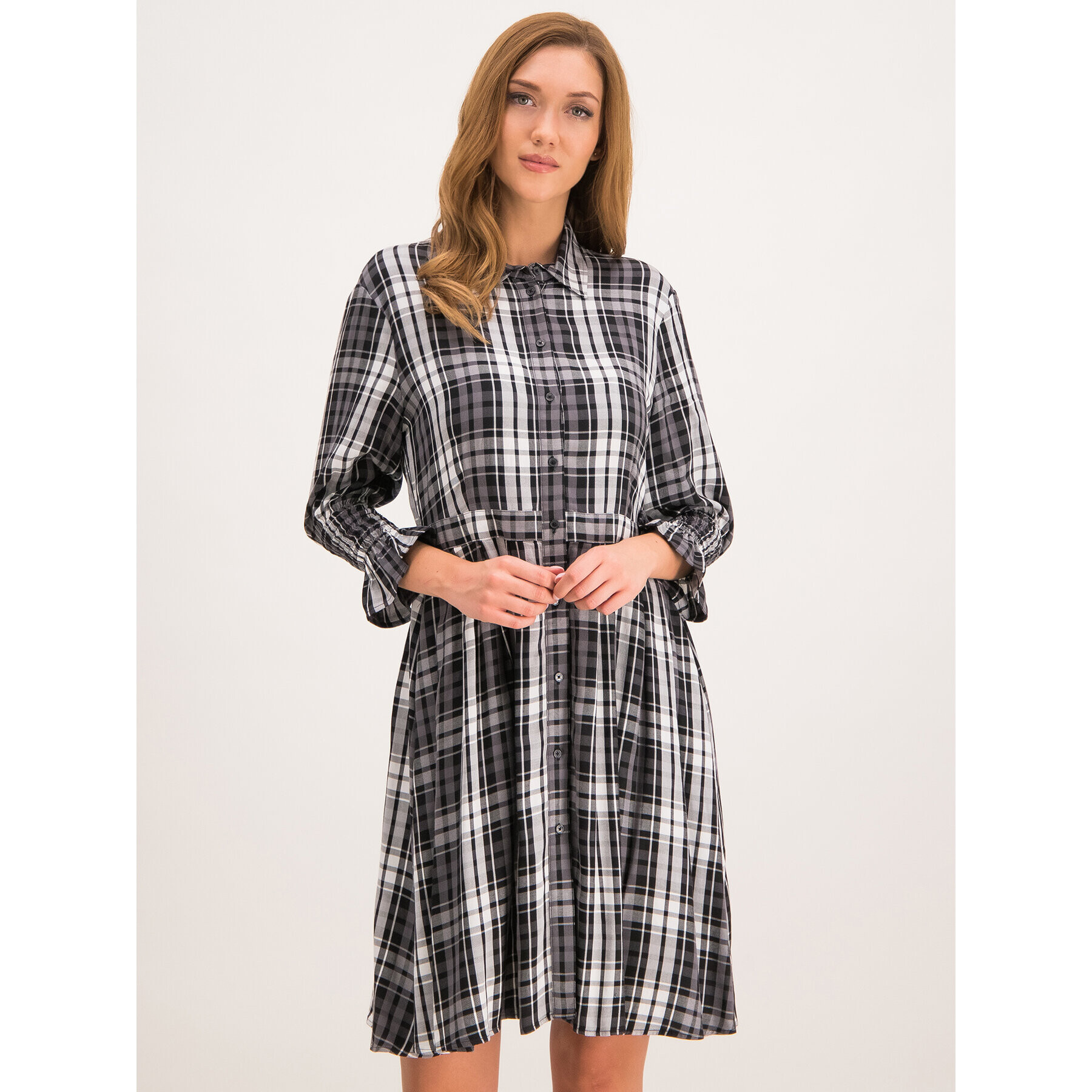 MAX&Co. Rochie tip cămașă Dania 62245119 Gri Regular Fit - Pled.ro