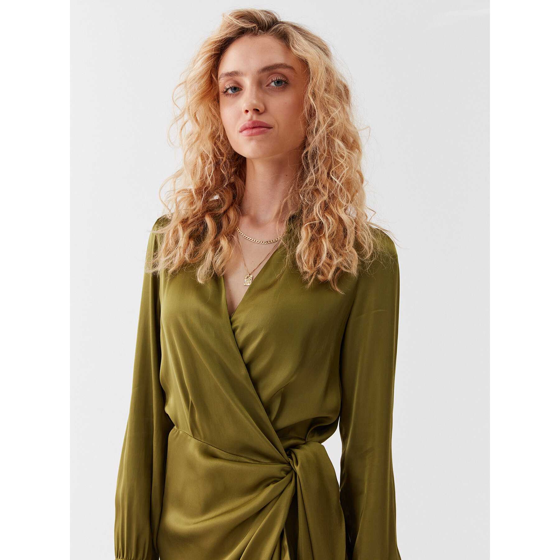 MAX&Co. Rochie tip cămașă Ditta 72241023 Verde Regular Fit - Pled.ro