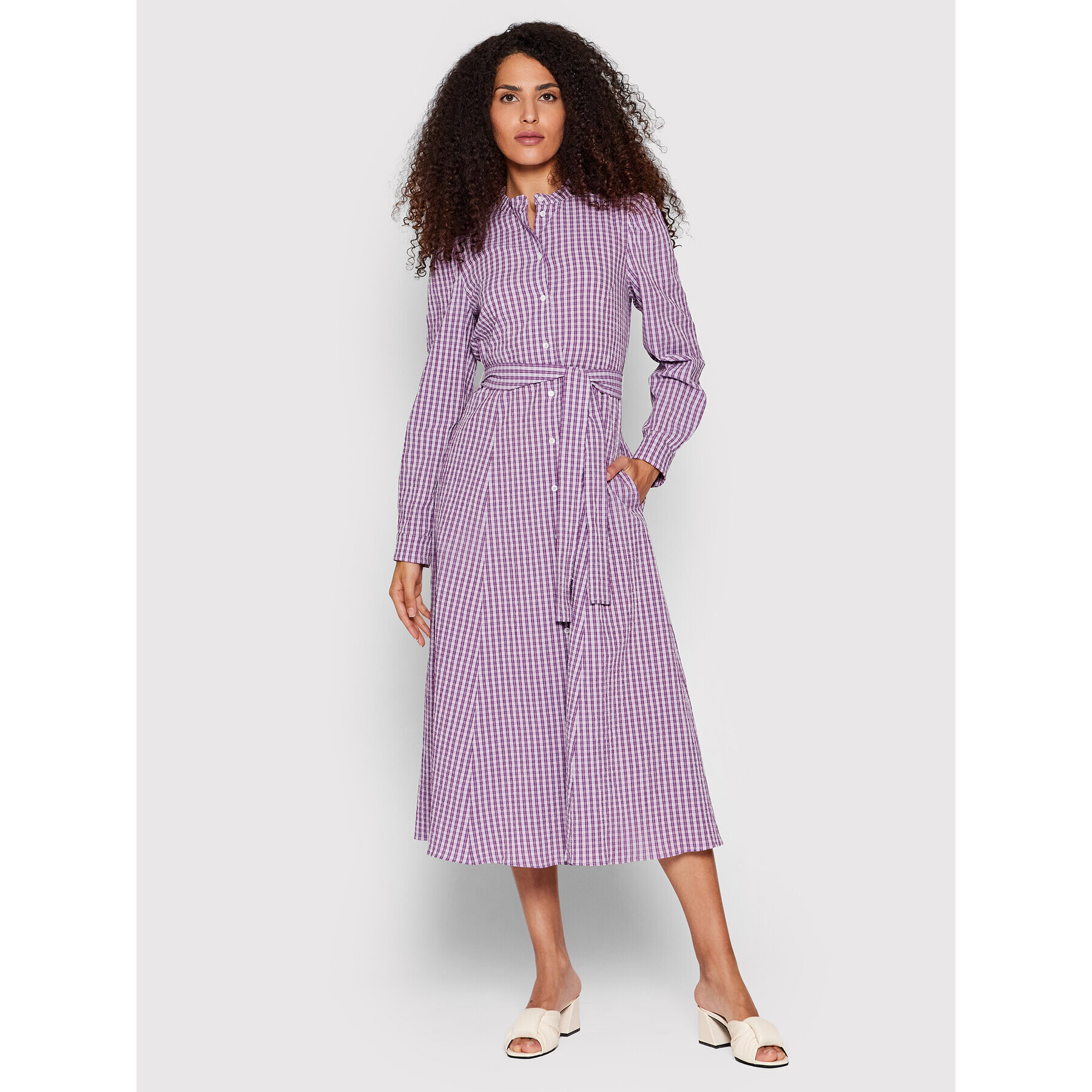 MAX&Co. Rochie tip cămașă Elios 72212322 Violet Regular Fit - Pled.ro