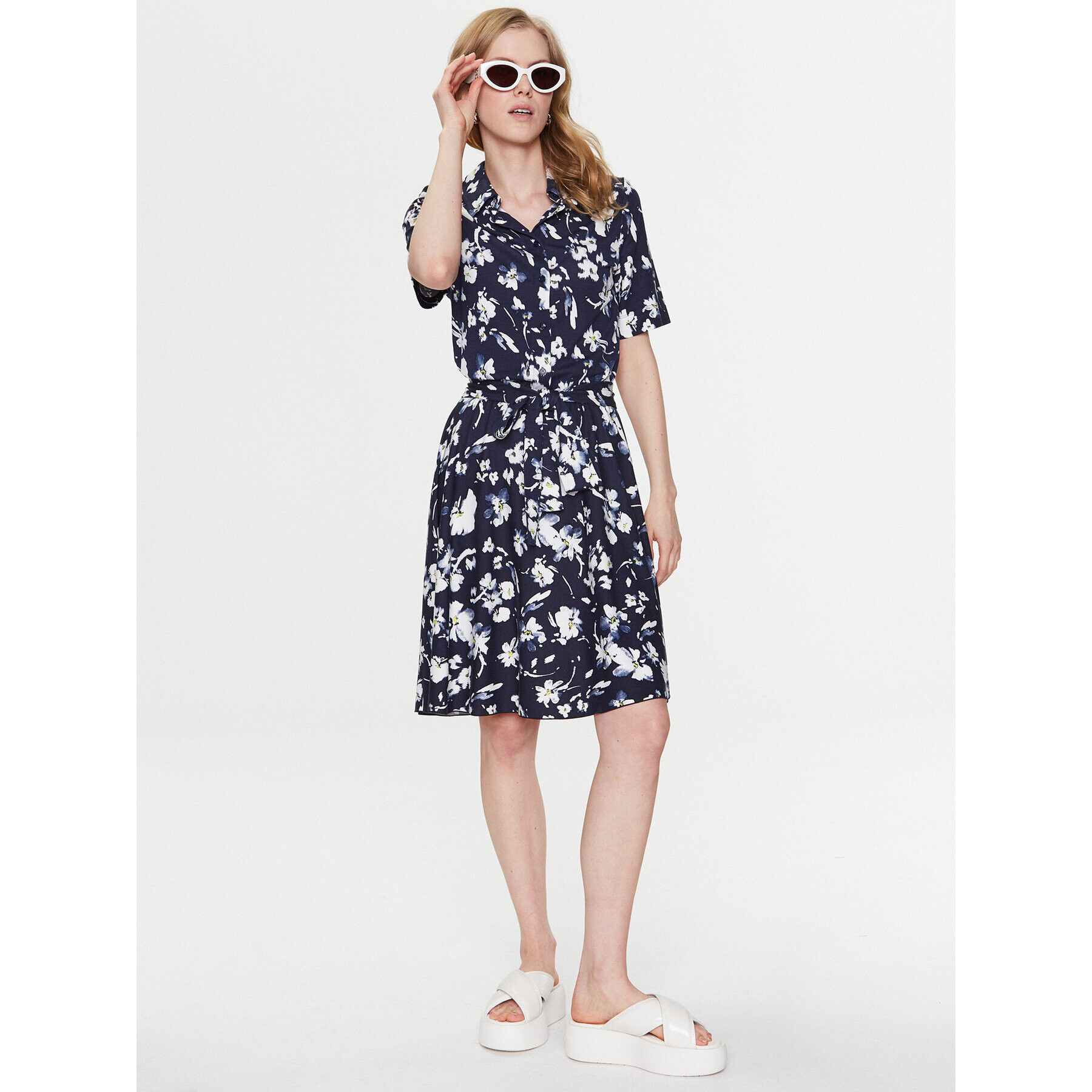 MAX&Co. Rochie tip cămașă Francia 76212223 Bleumarin Regular Fit - Pled.ro