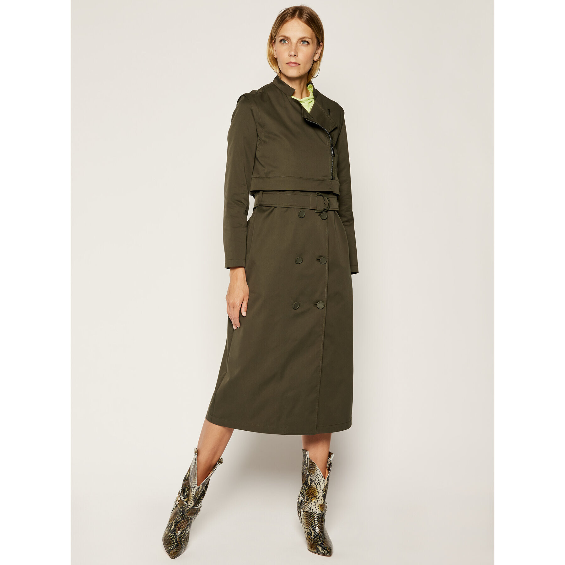 MAX&Co. Trench Osteria 70240120 Verde Regular Fit - Pled.ro