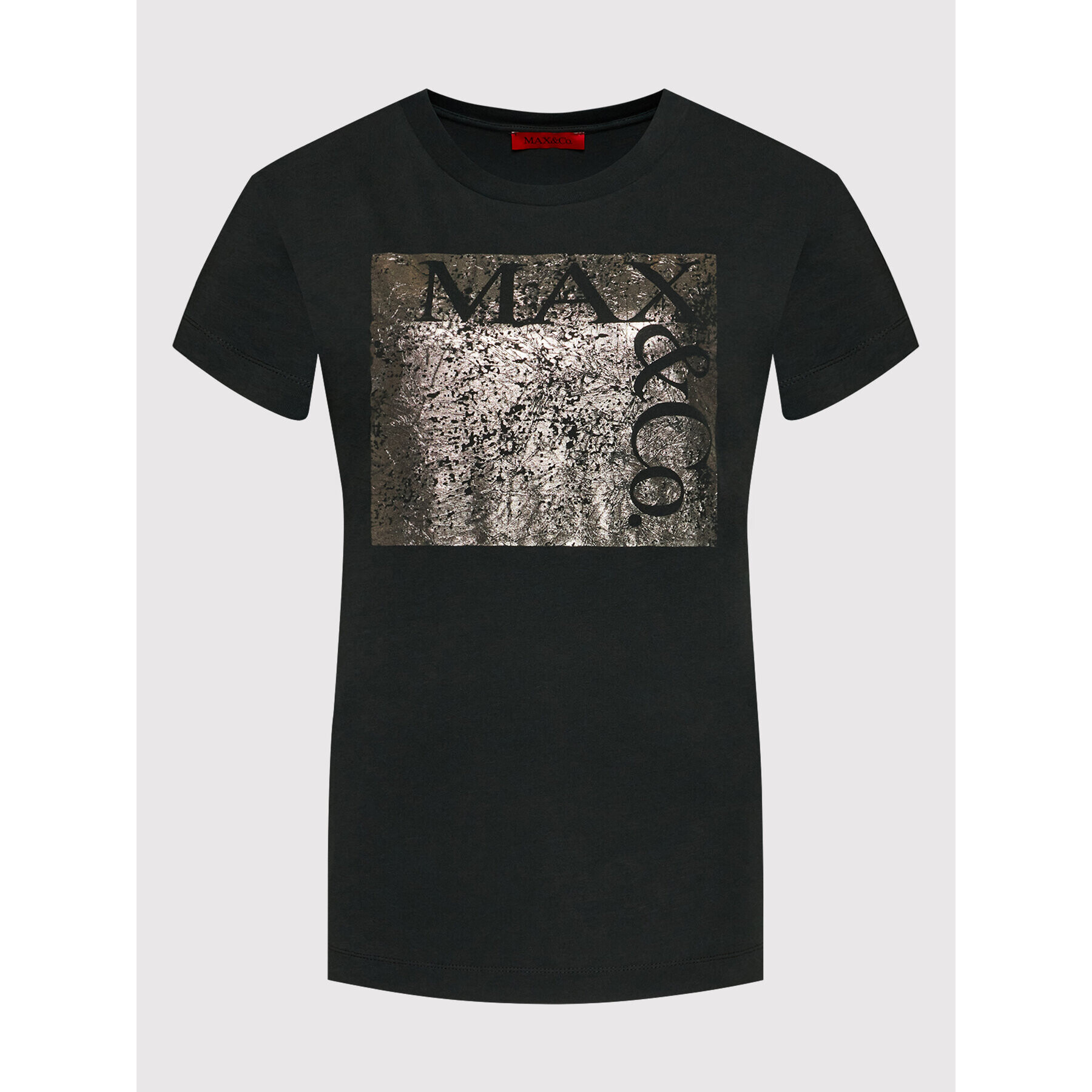 MAX&Co. Tricou Tgrunde 79749021 Negru Regular Fit - Pled.ro