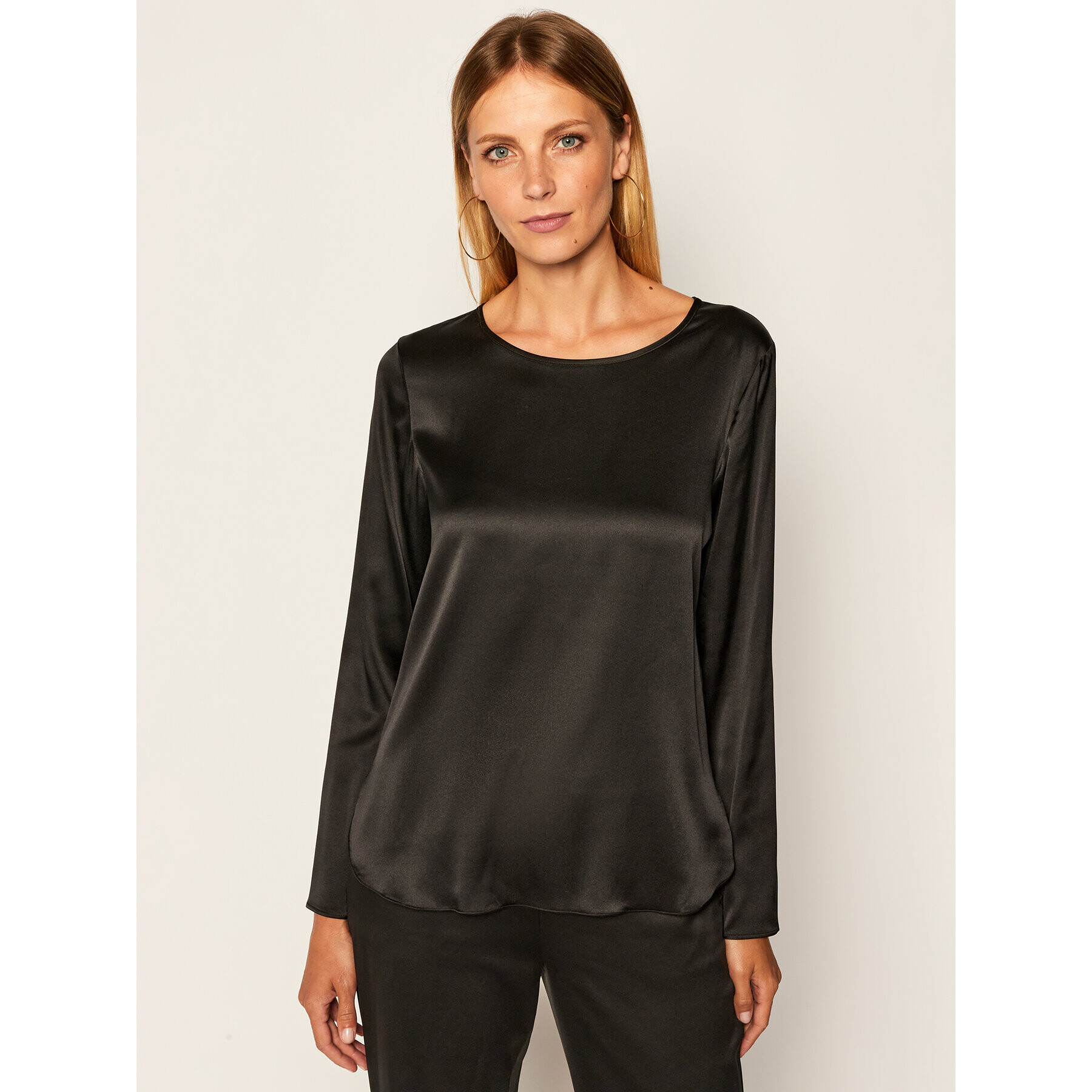 Max Mara Leisure Bluză Moldava 31960206 Negru Regular Fit - Pled.ro