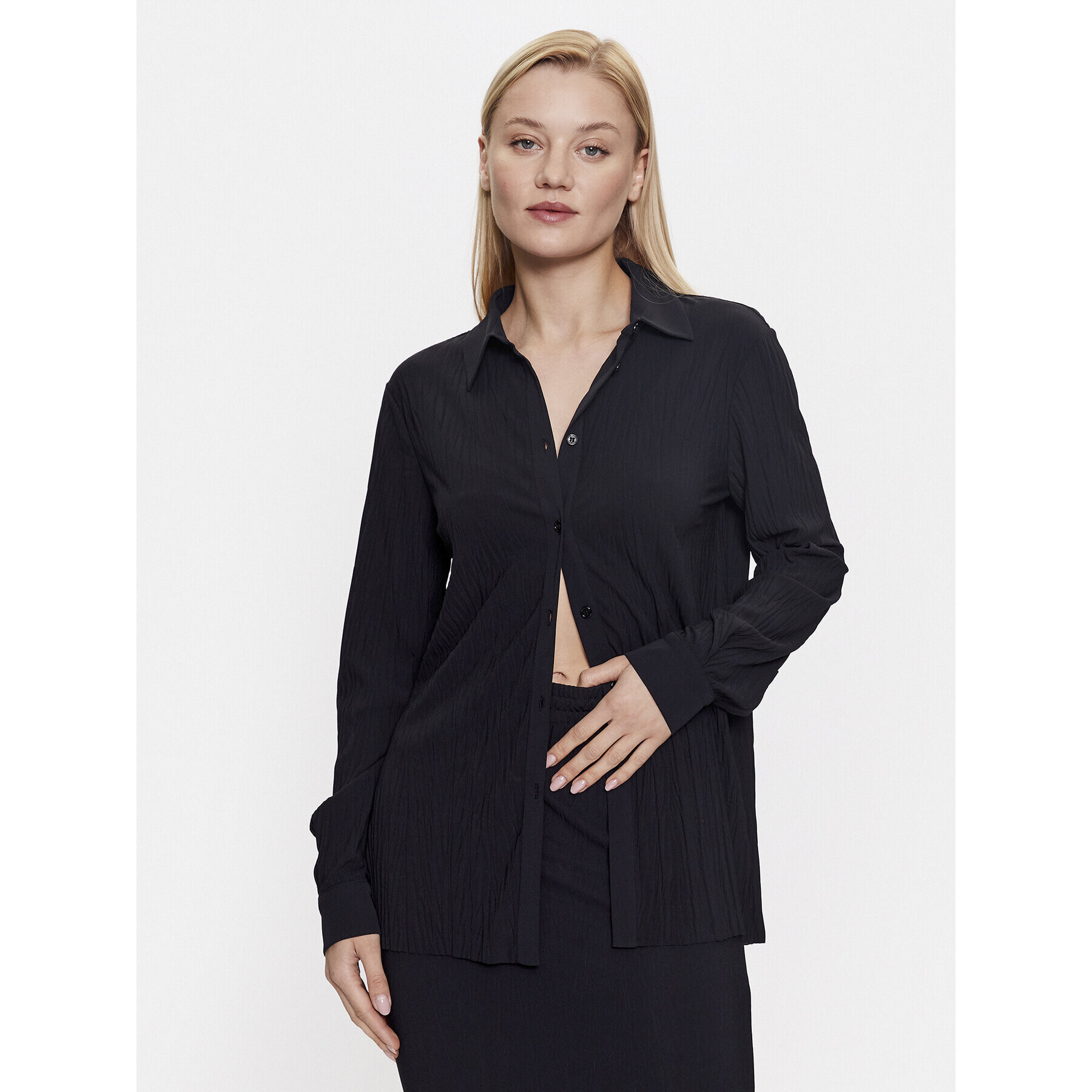 Max Mara Leisure Cămașă Paio 2339560134 Negru Regular Fit - Pled.ro