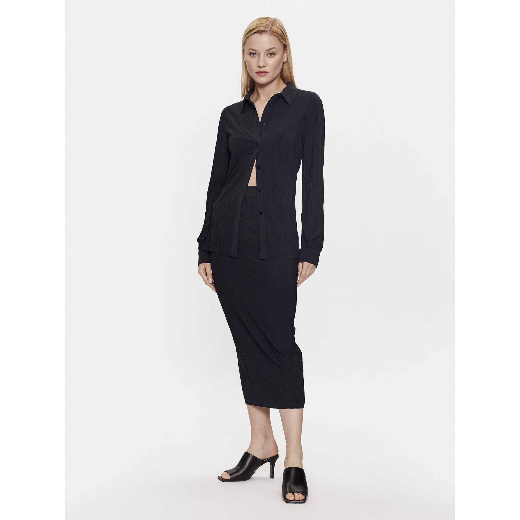 Max Mara Leisure Cămașă Paio 2339560134 Negru Regular Fit - Pled.ro