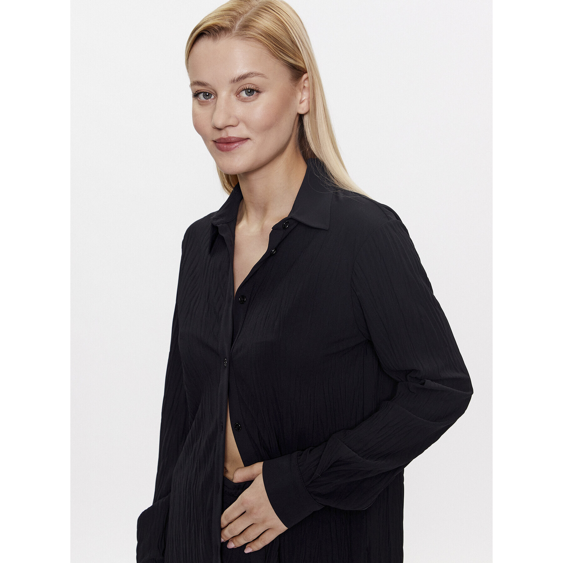 Max Mara Leisure Cămașă Paio 2339560134 Negru Regular Fit - Pled.ro