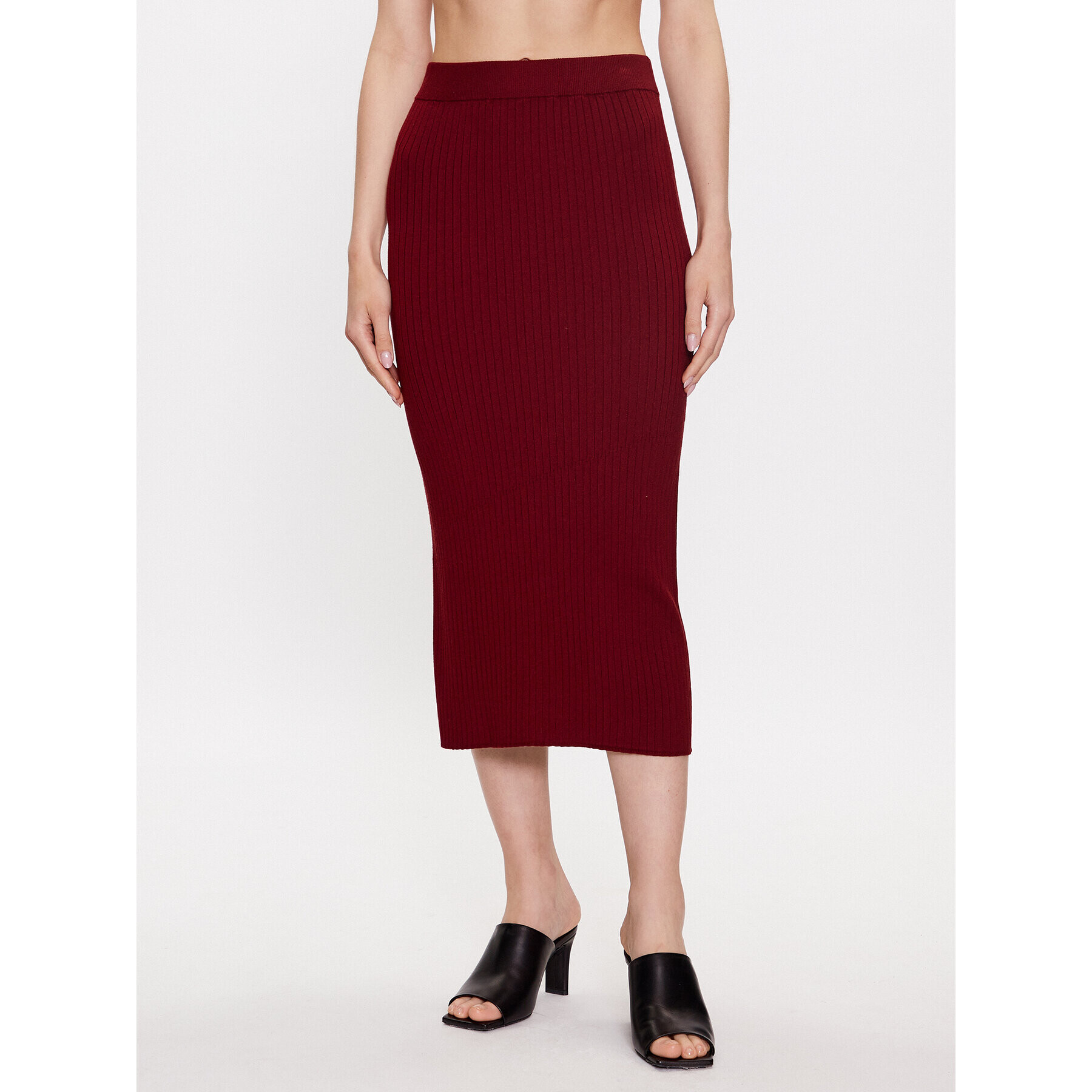 Max Mara Leisure Fustă midi Orosei 2333060134 Vișiniu Regular Fit - Pled.ro