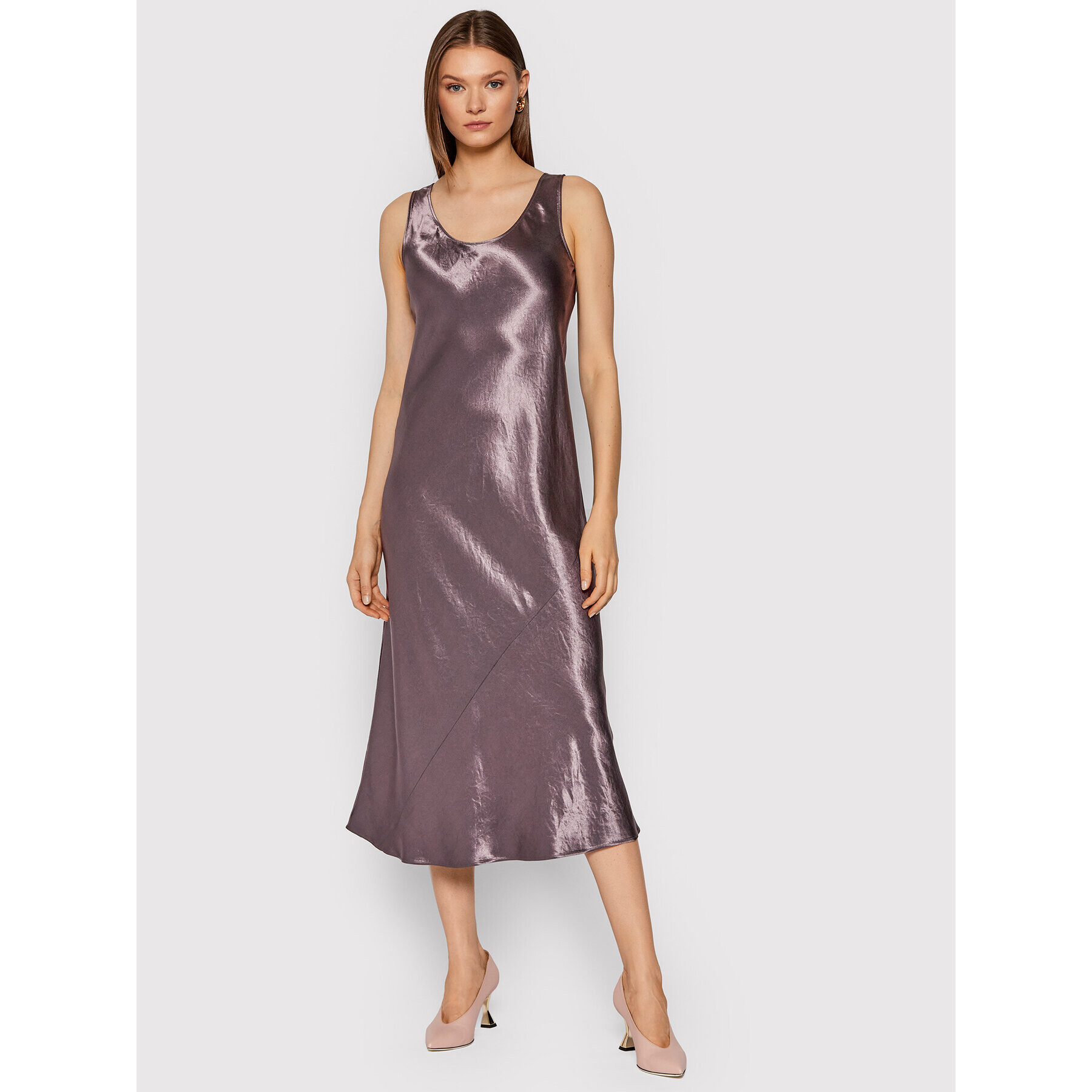 Max Mara Leisure Rochie cocktail Talete 32260116 Violet Regular Fit - Pled.ro