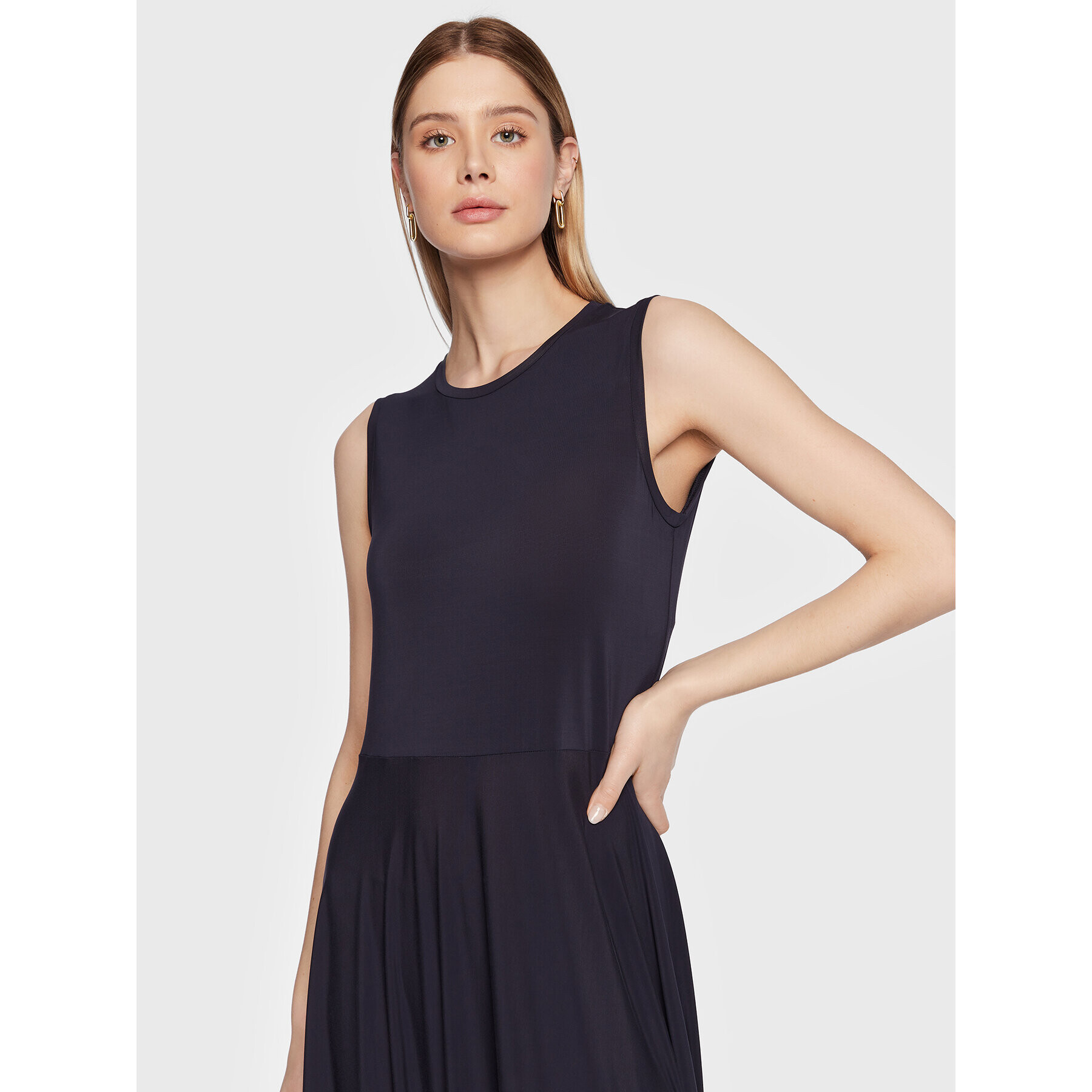 Max Mara Leisure Rochie de zi Oggetti 23362108 Bleumarin Regular Fit - Pled.ro