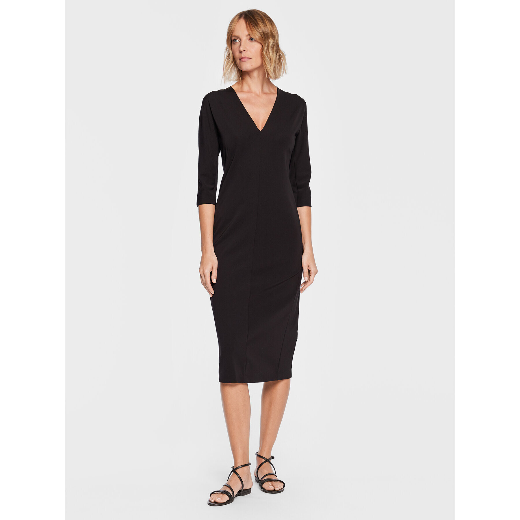 Max Mara Leisure Rochie de zi Palo 23362106 Negru Regular Fit - Pled.ro