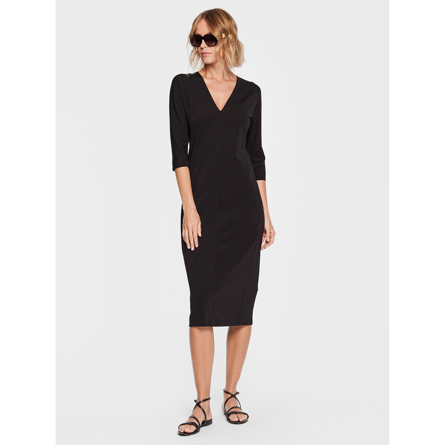 Max Mara Leisure Rochie de zi Palo 23362106 Negru Regular Fit - Pled.ro